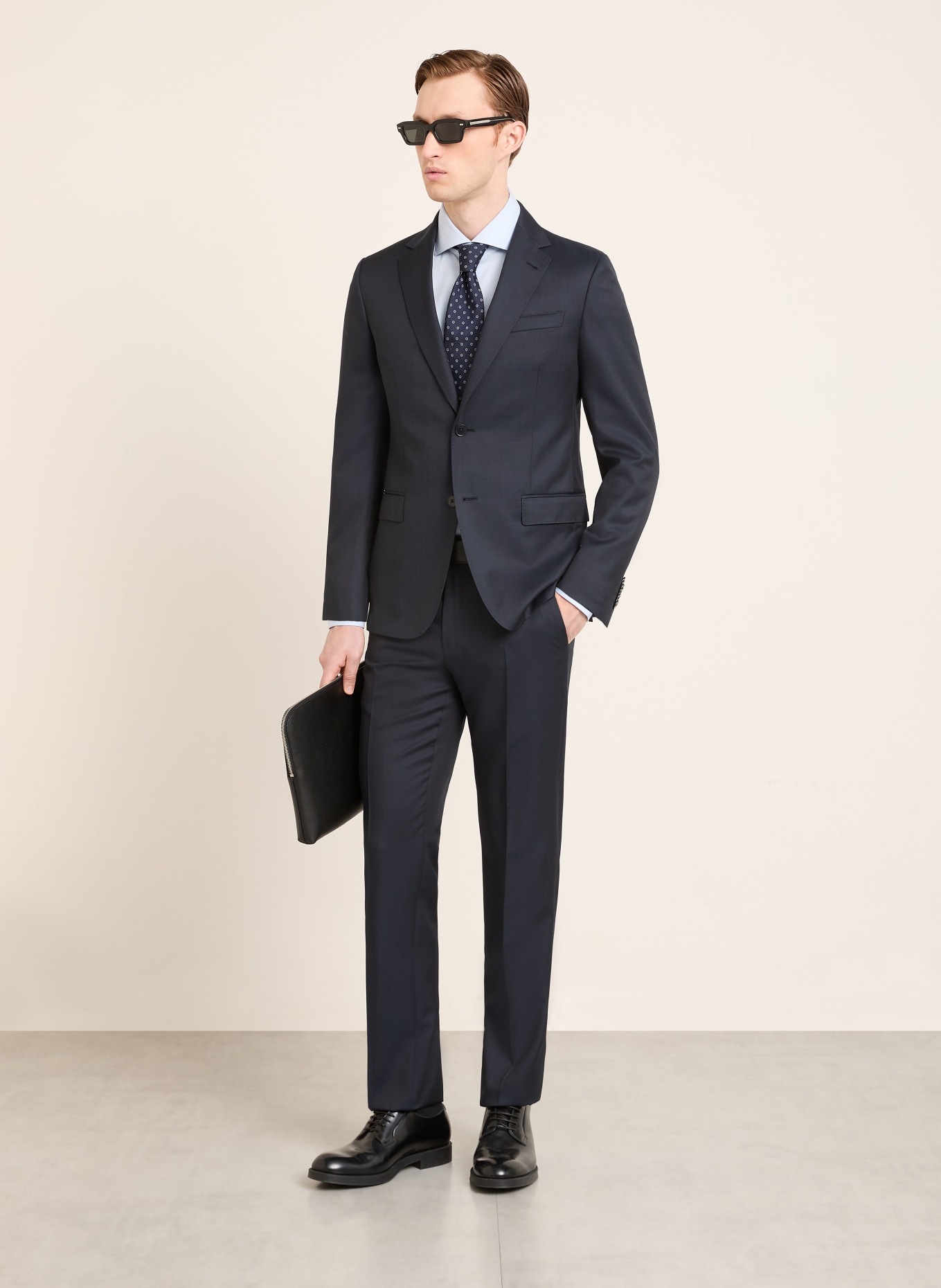 ZEGNA Extra slim fit suit: DARK BLUE