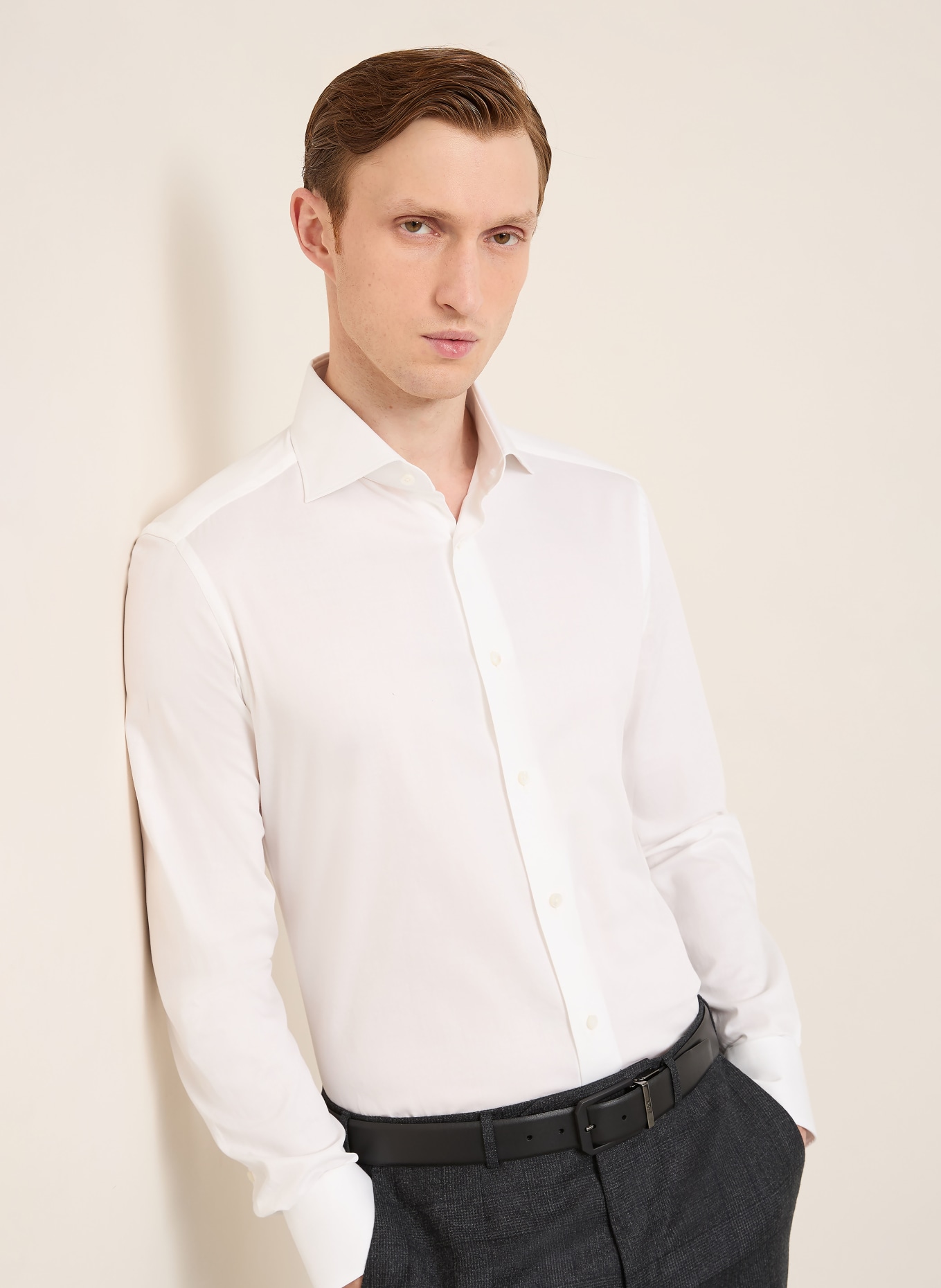 ZEGNA Regular fit shirt: WHITE