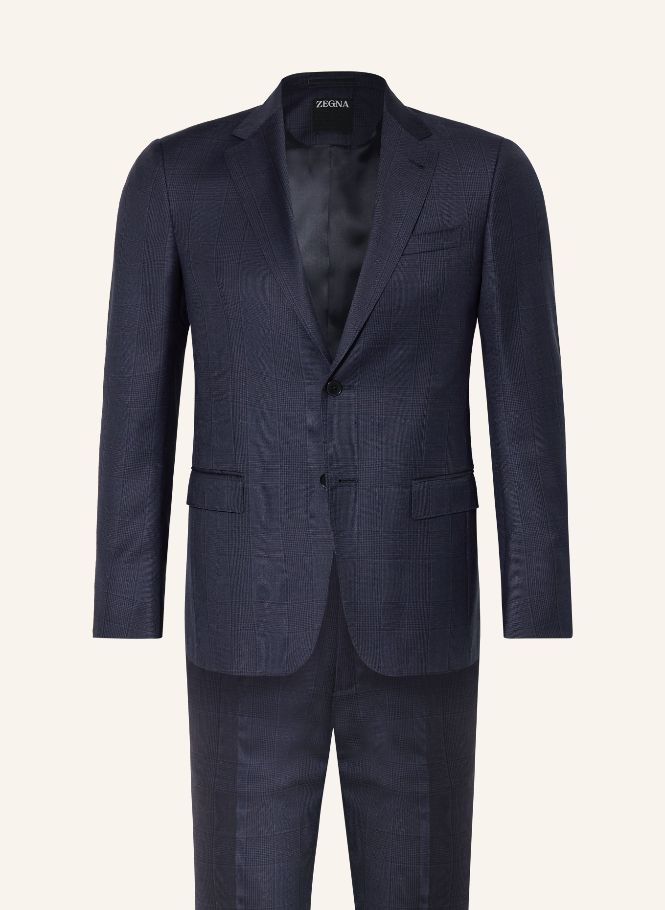 ZEGNA Anzug Tailored Fit: DUNKELBLAU