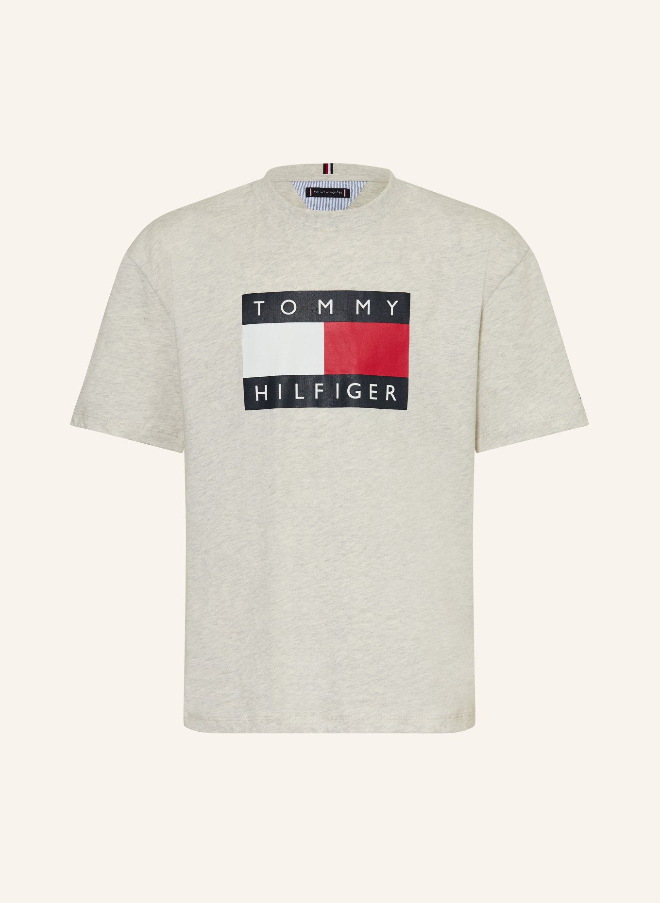 TOMMY HILFIGER T-Shirt: HELLGRAU