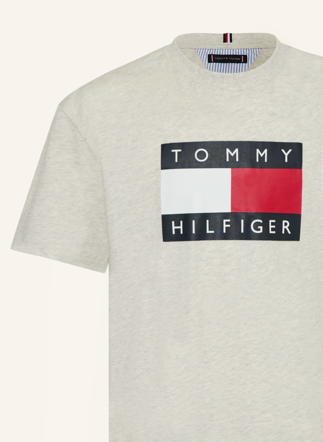 TOMMY HILFIGER T-Shirt: HELLGRAU