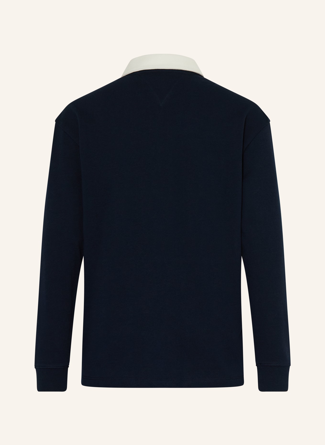 TOMMY HILFIGER Jersey-Poloshirt: DUNKELBLAU / ROT / WEISS