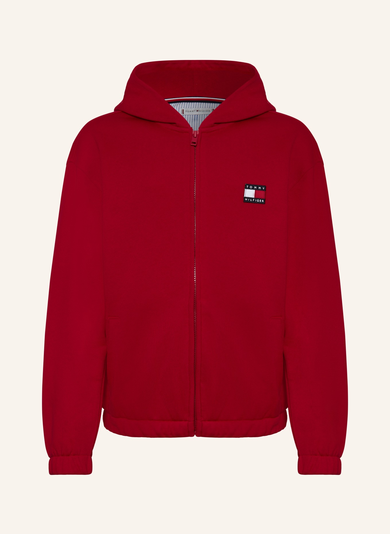TOMMY HILFIGER Sweatjacke: ROT