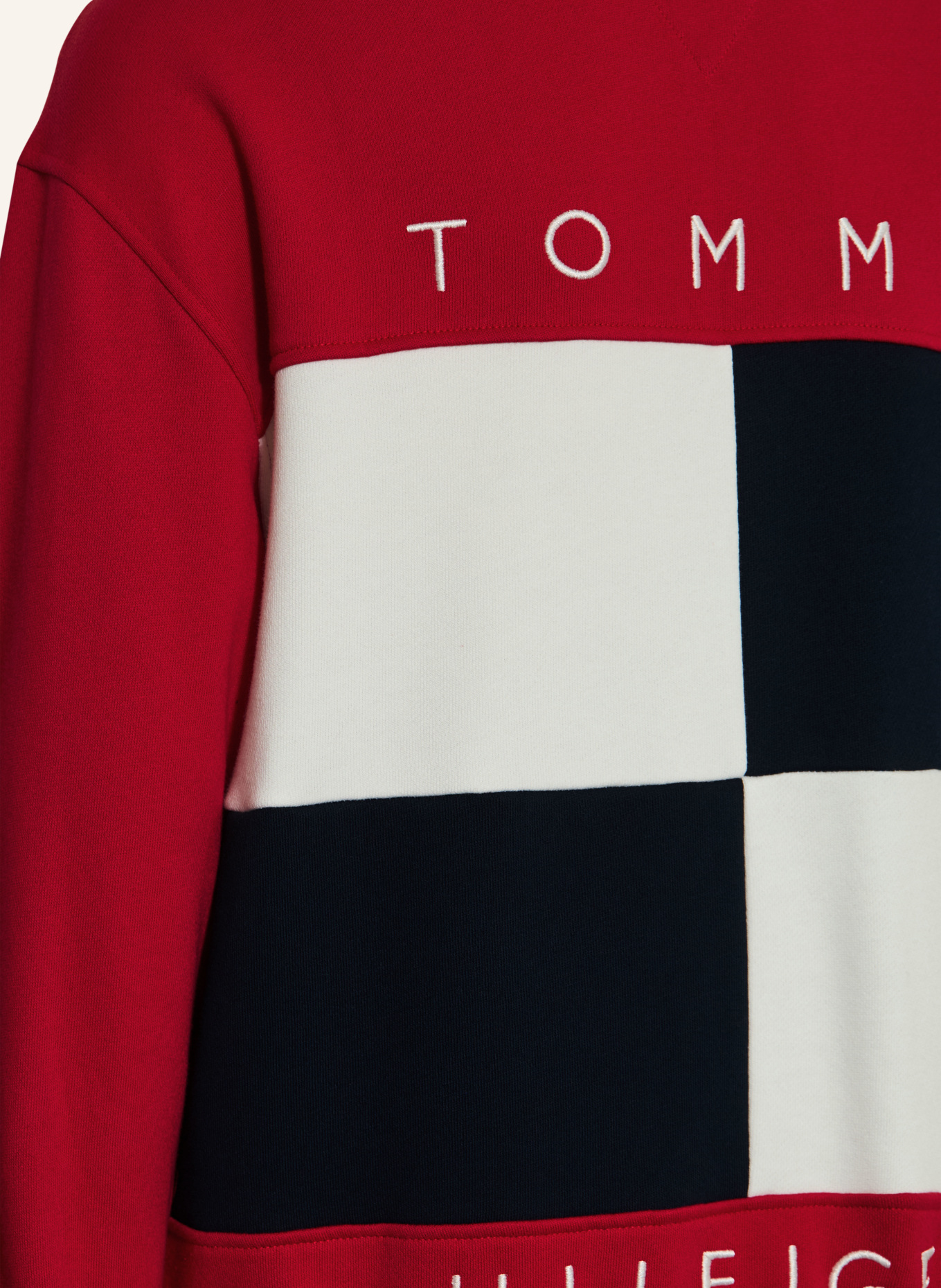 TOMMY HILFIGER Sweatjacke: ROT