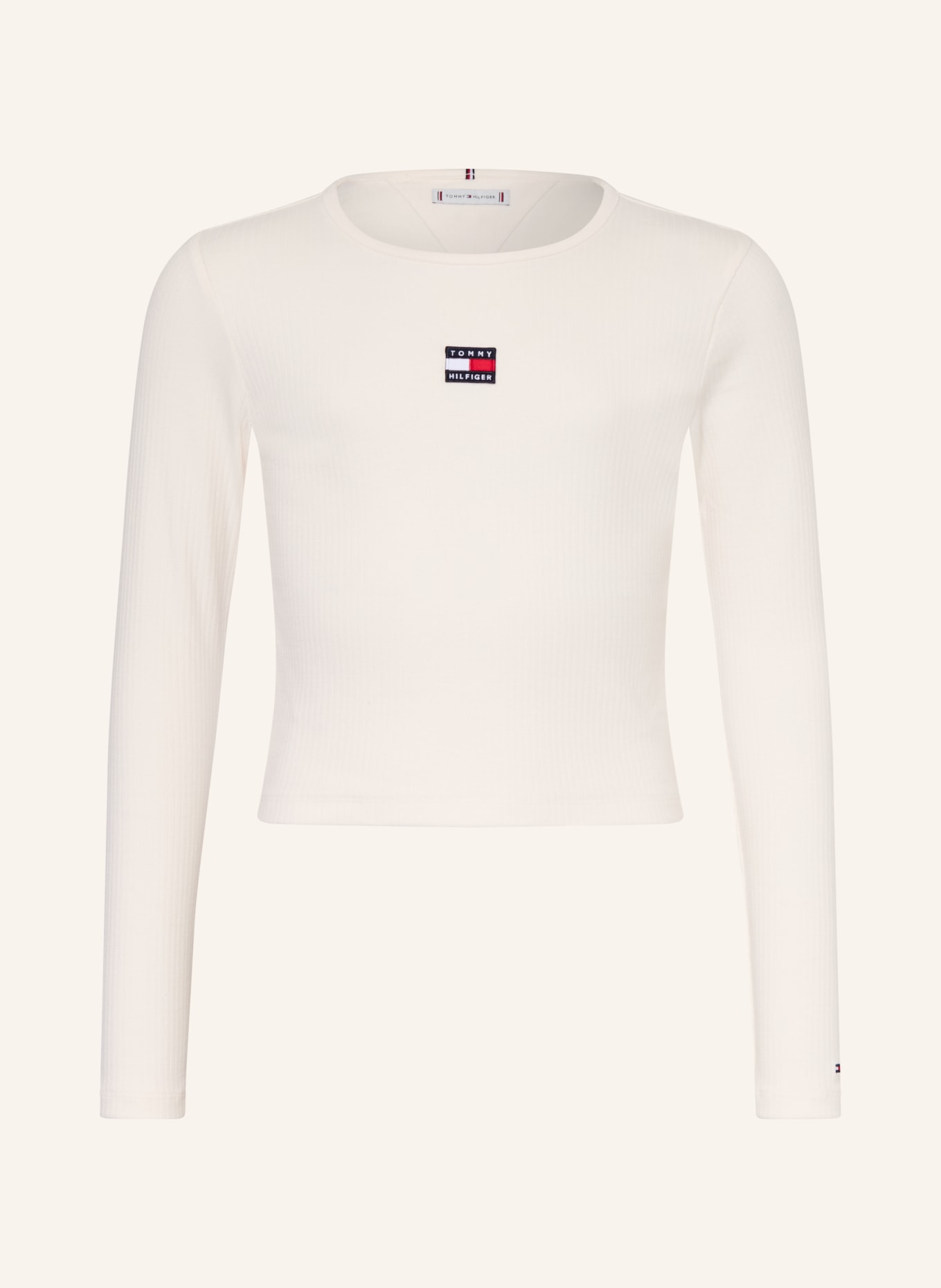 TOMMY HILFIGER Koszulka z długim rękawem: BIAŁY