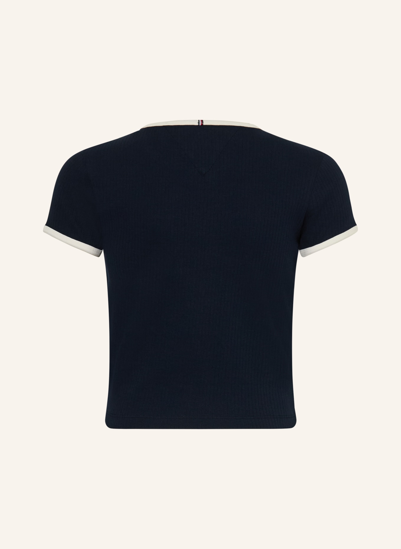 TOMMY HILFIGER T-Shirt: SCHWARZ / WEISS