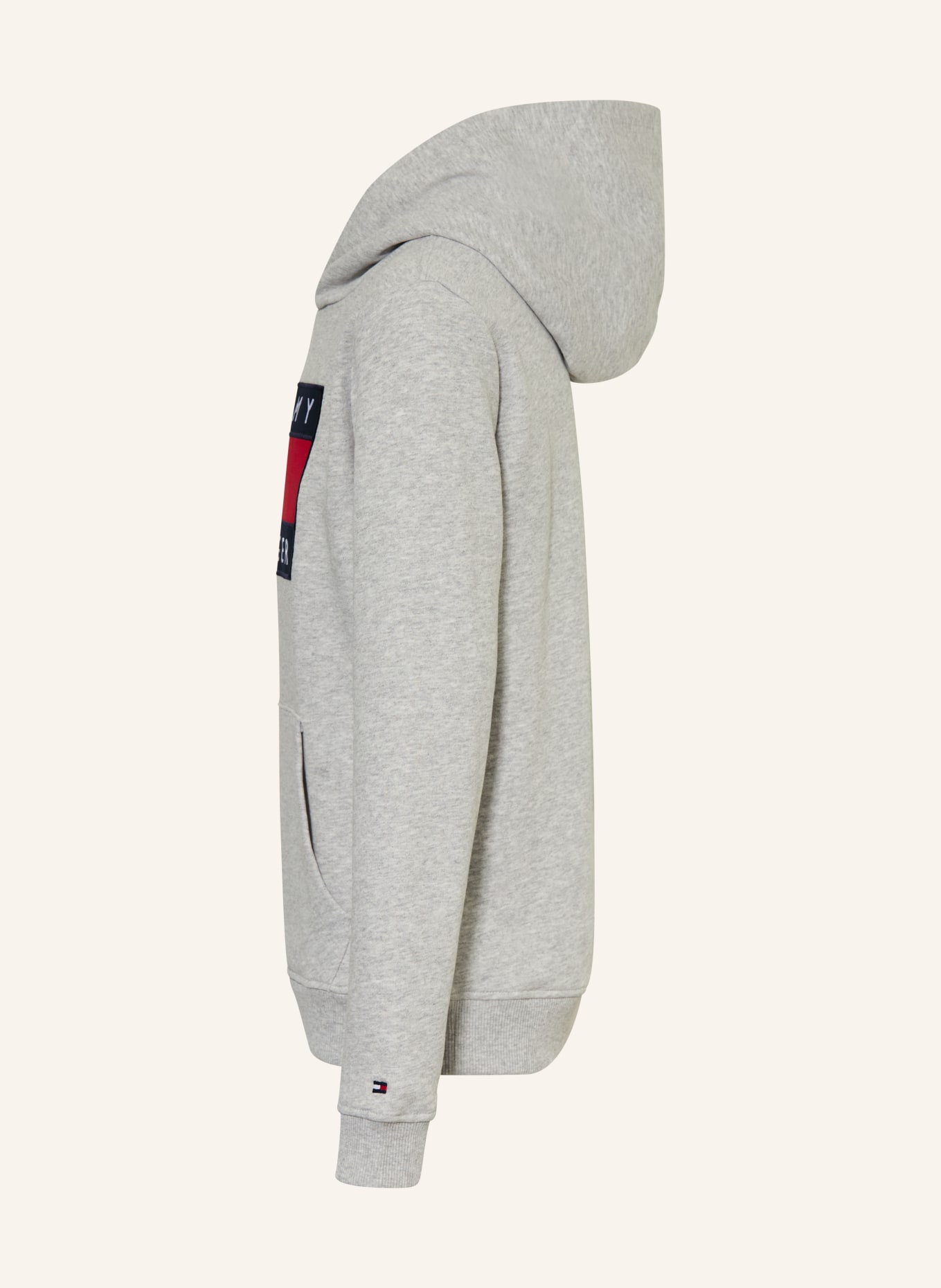 TOMMY HILFIGER bluza z kapturem: JASNOCZARY