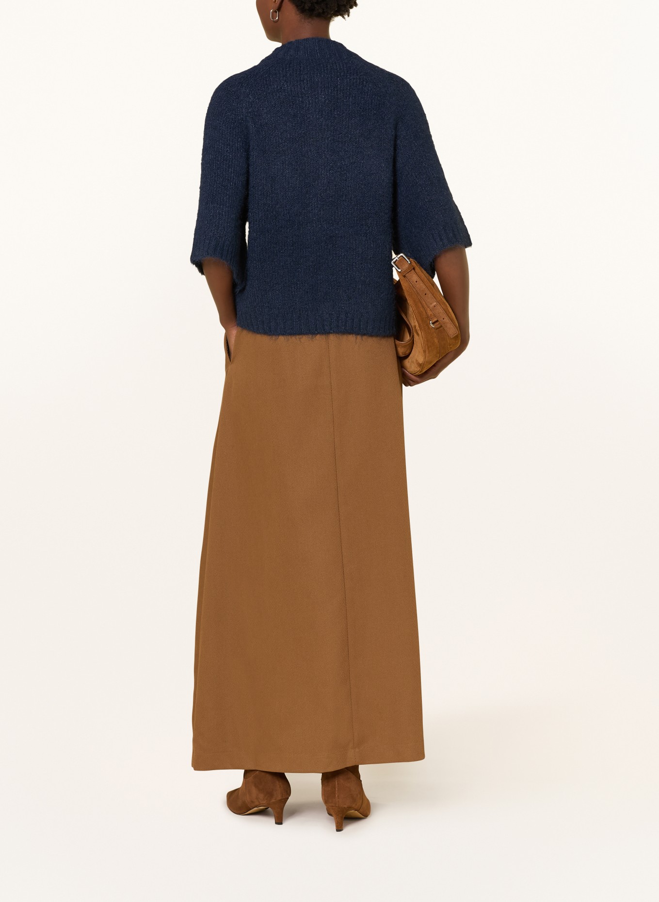 NEO NOIR Strickjacke BENUTA mit 3/4-Arm: DUNKELBLAU