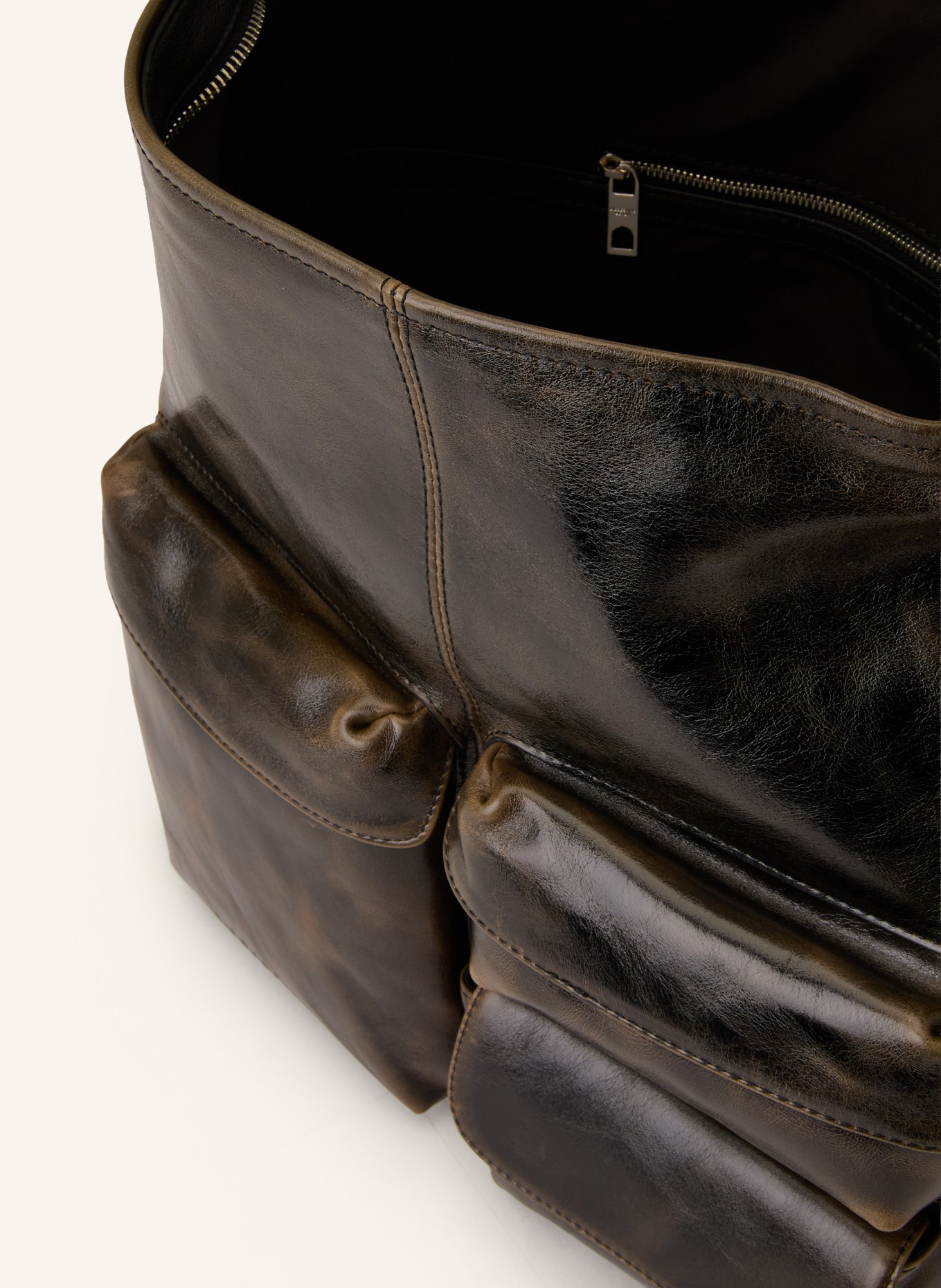 LIEBESKIND drawstring bag: DARK BROWN