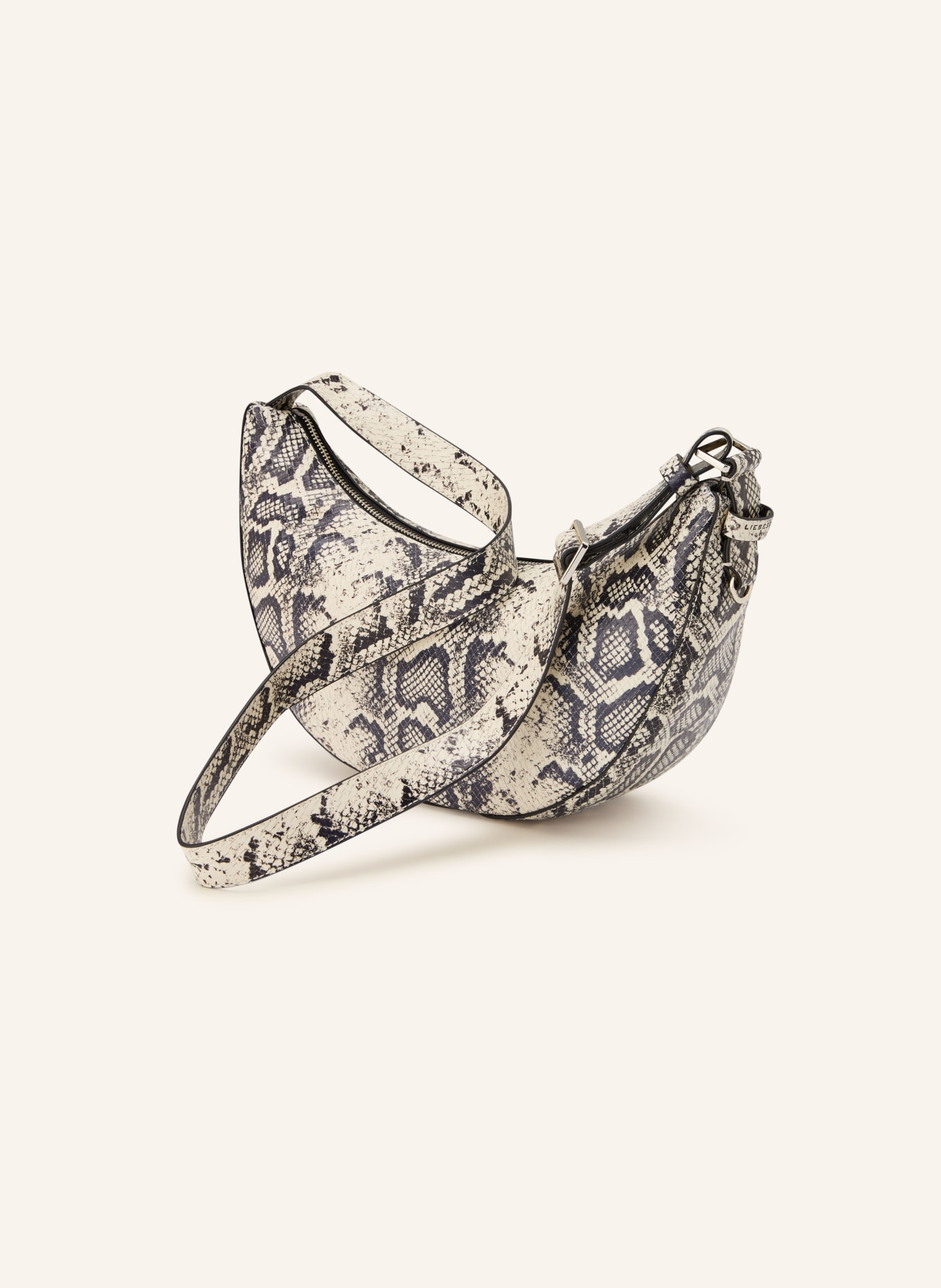 LIEBESKIND torba na ramię: KREMOWY / CZARNY