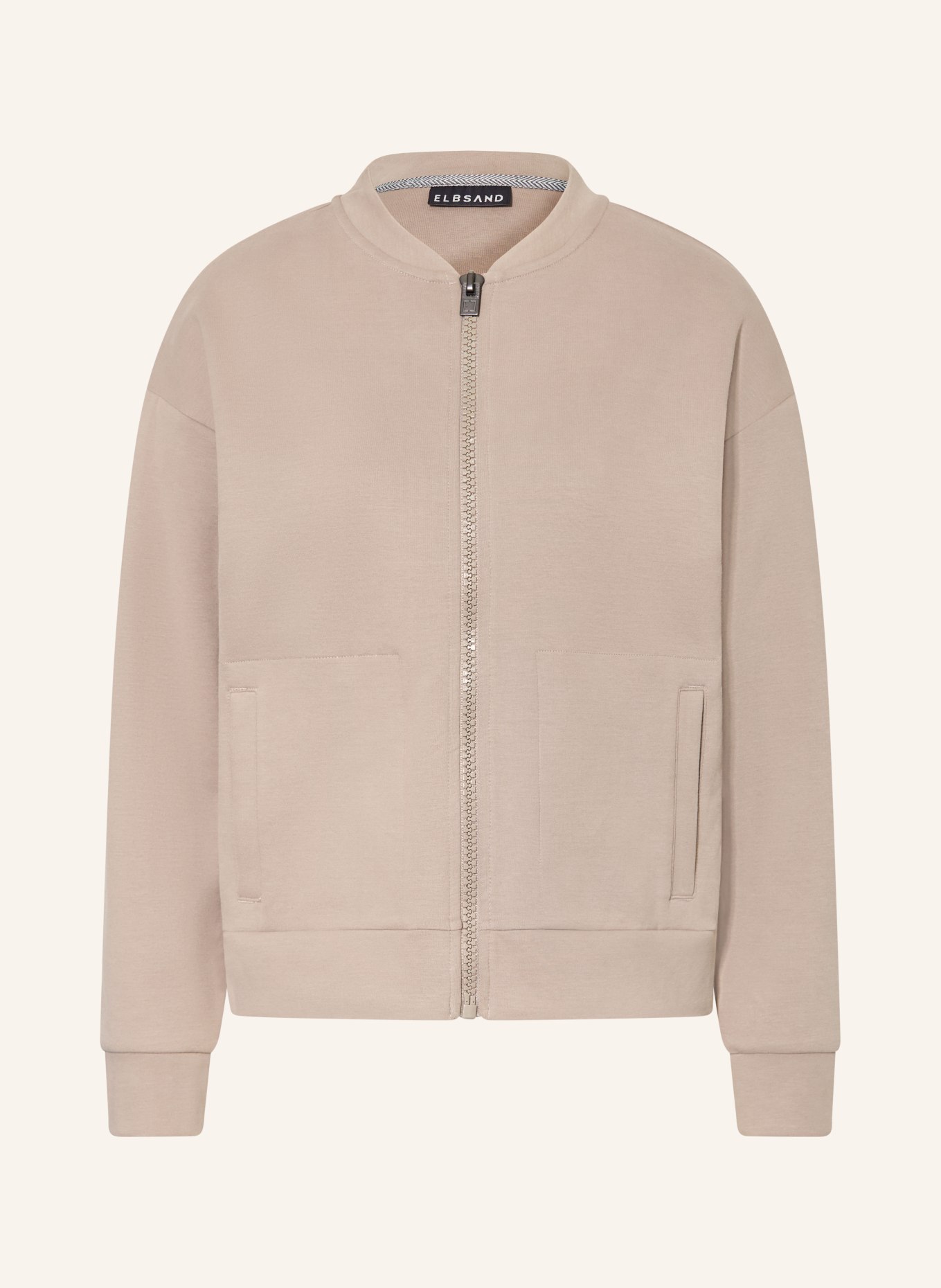ELBSAND Bluza ENID: SZAROBRĄZOWY