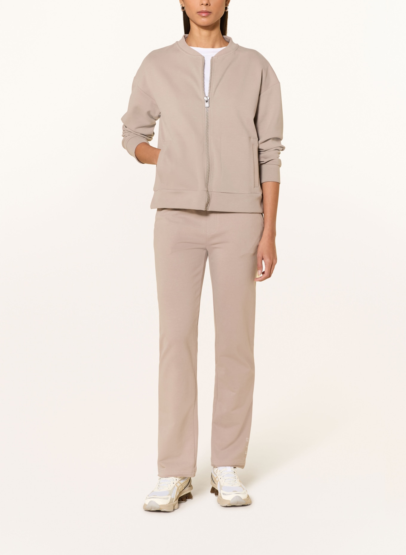 ELBSAND Bluza ENID: SZAROBRĄZOWY