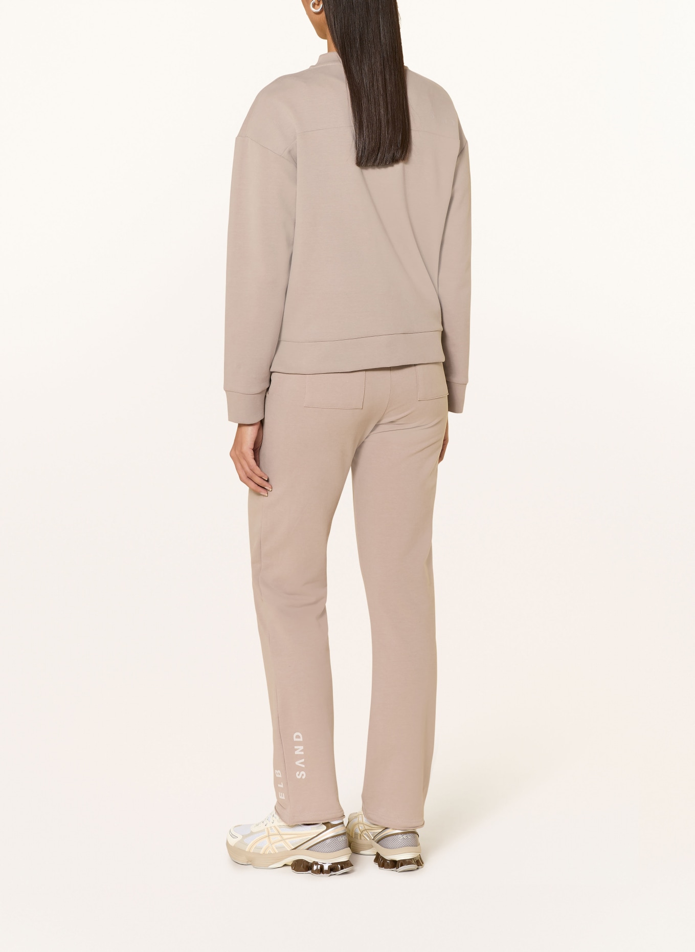 ELBSAND Bluza ENID: SZAROBRĄZOWY