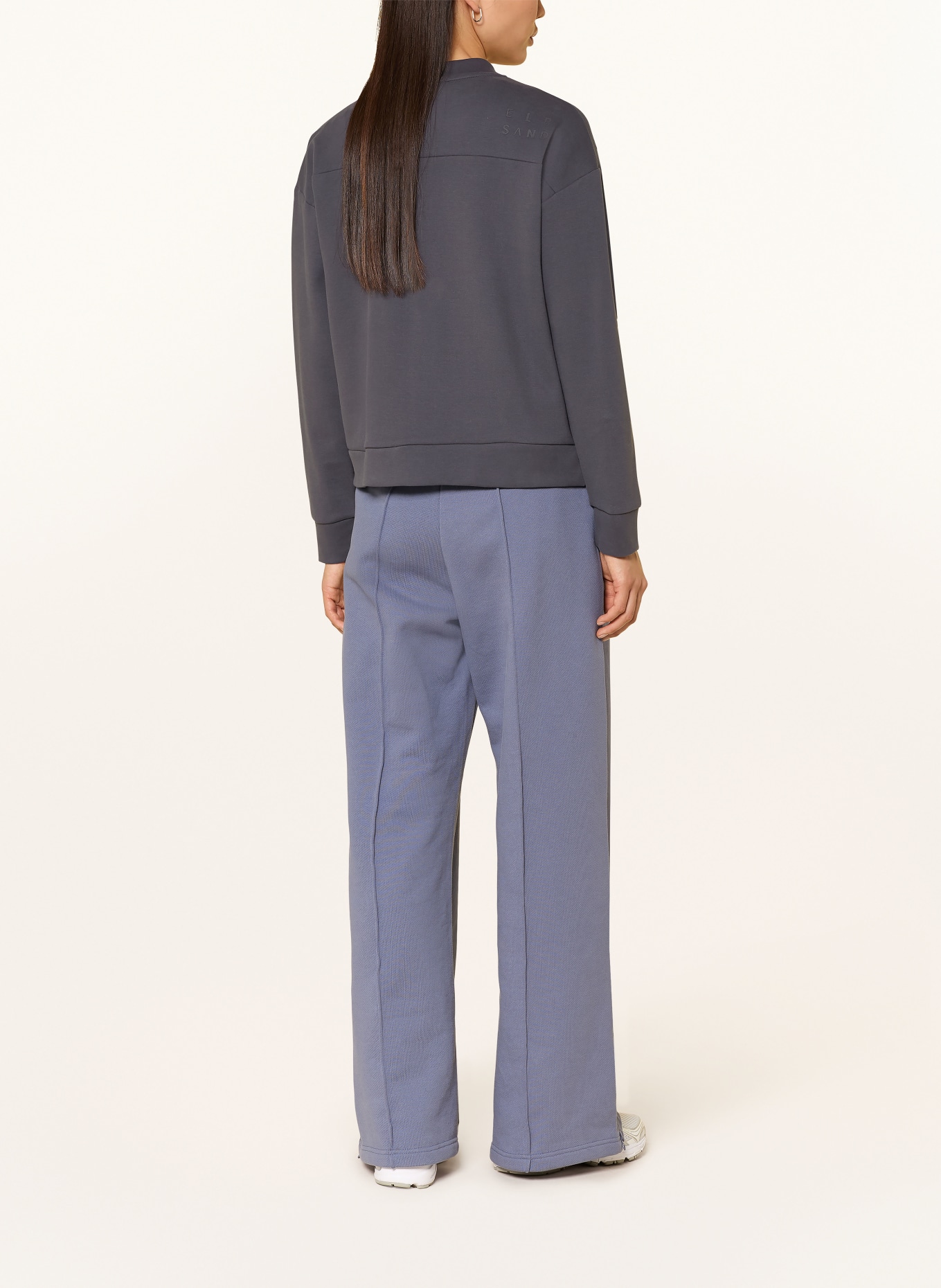 ELBSAND ENID Sweat Jacket: DARK GRAY