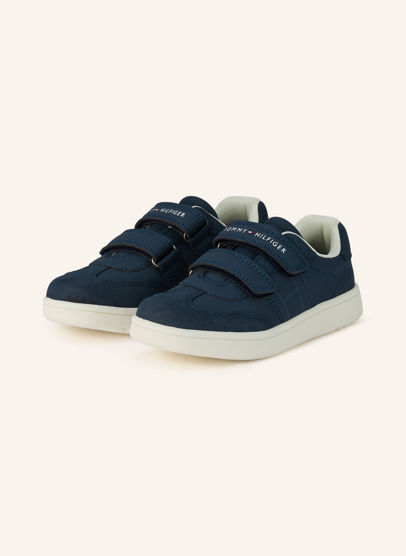 TOMMY HILFIGER sneaker: DARK BLUE / CREAM