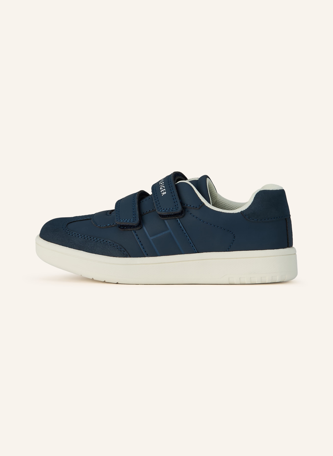 TOMMY HILFIGER sneaker: DARK BLUE / CREAM
