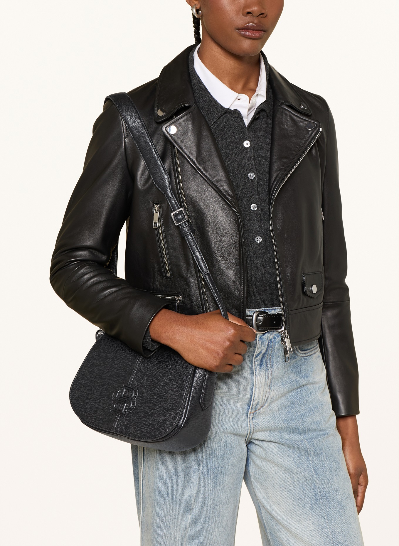 BOSS Schoudertas ANETT: ZWART