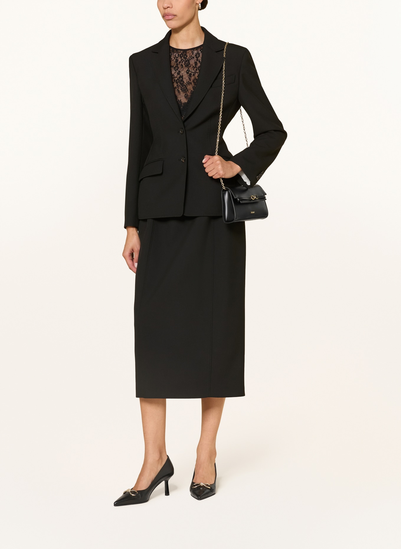 HUGO Clutch SYNDRA: ZWART