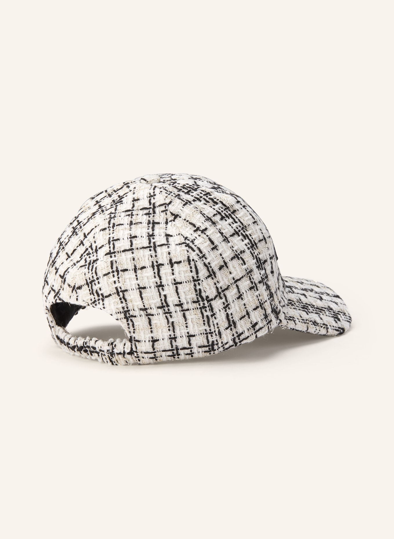 JOOP! Czapka AITANA z błyszczącą przędzą: BIAŁY / CZARNY