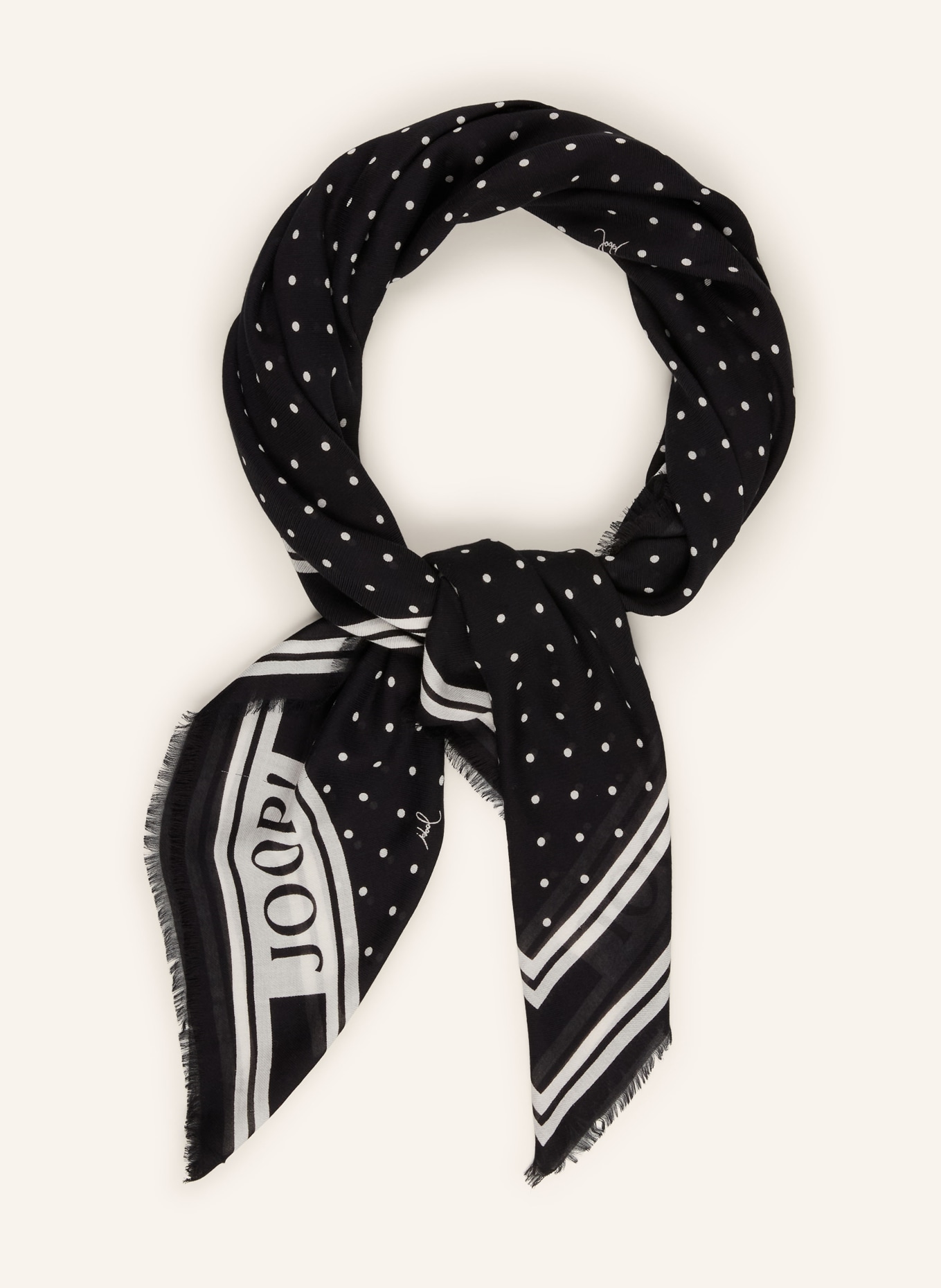 JOOP! Tuch ADALIZ: SCHWARZ / WEISS