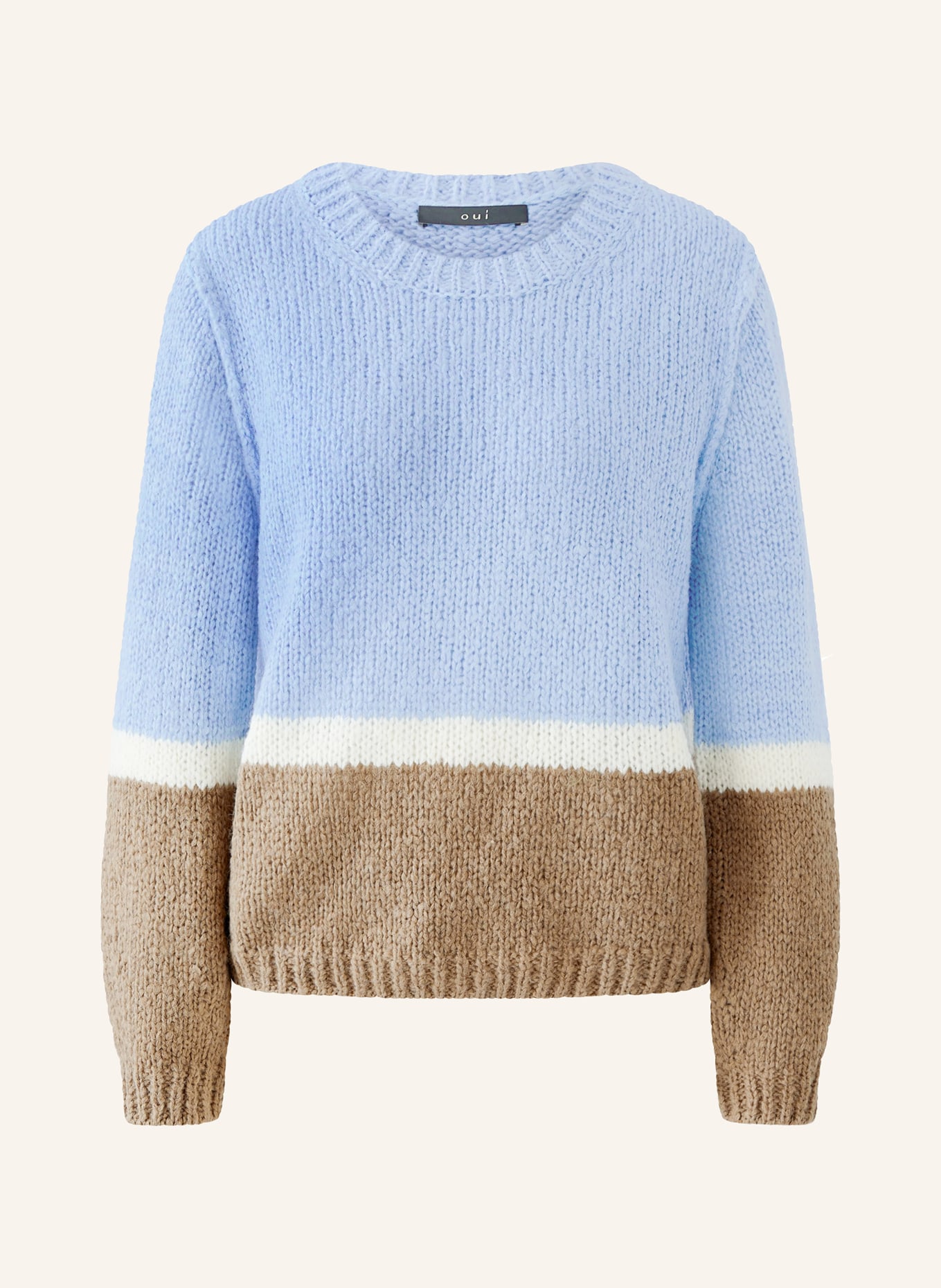 oui svetr: TMAVĚ MODRÁ / ČERNOŠEDÁ / BÍLÁ