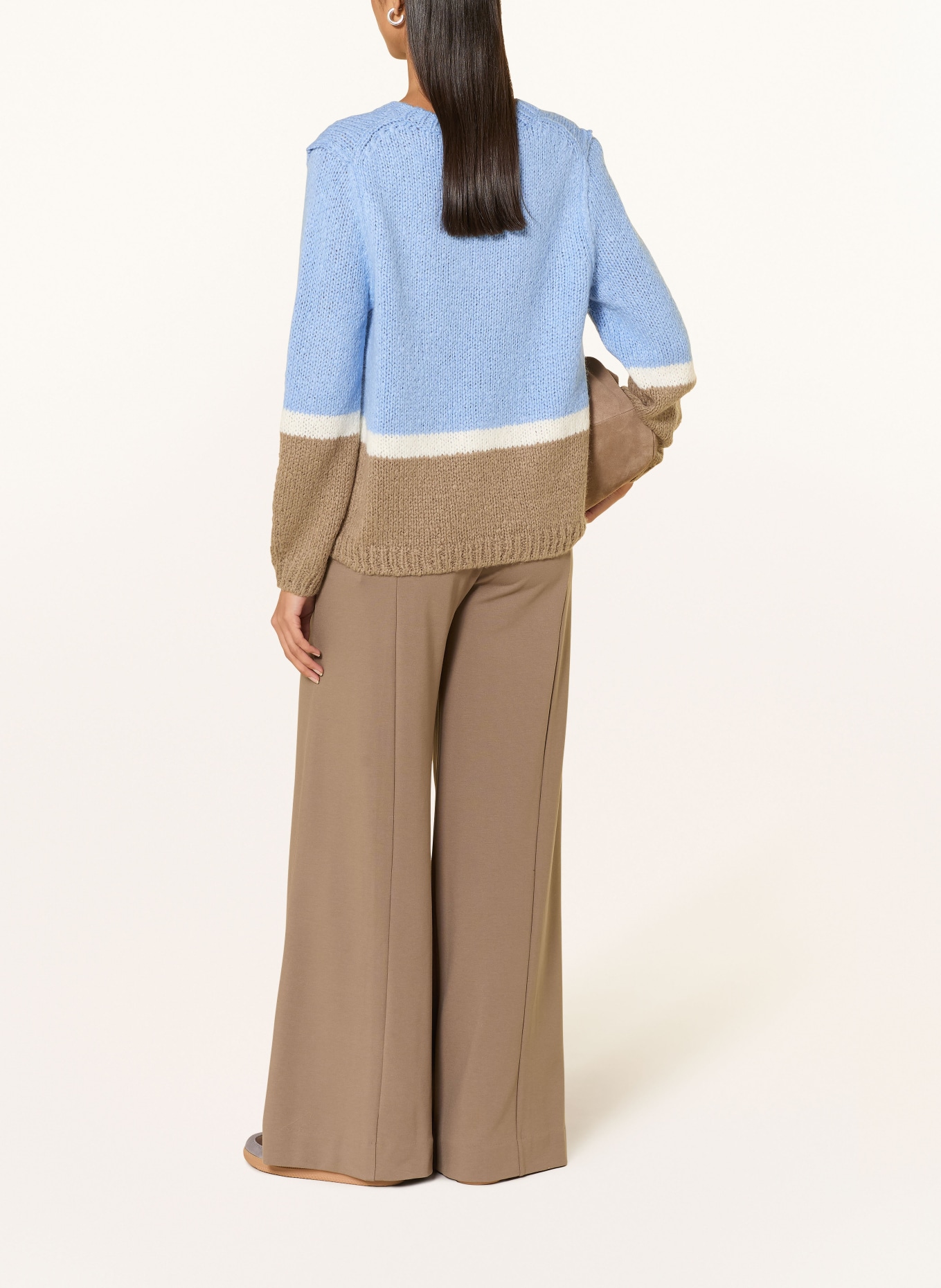 oui svetr: TMAVĚ MODRÁ / ČERNOŠEDÁ / BÍLÁ