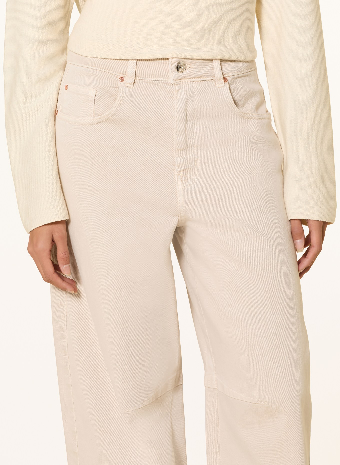 oui Barrel Jeans: 1136 offwhite