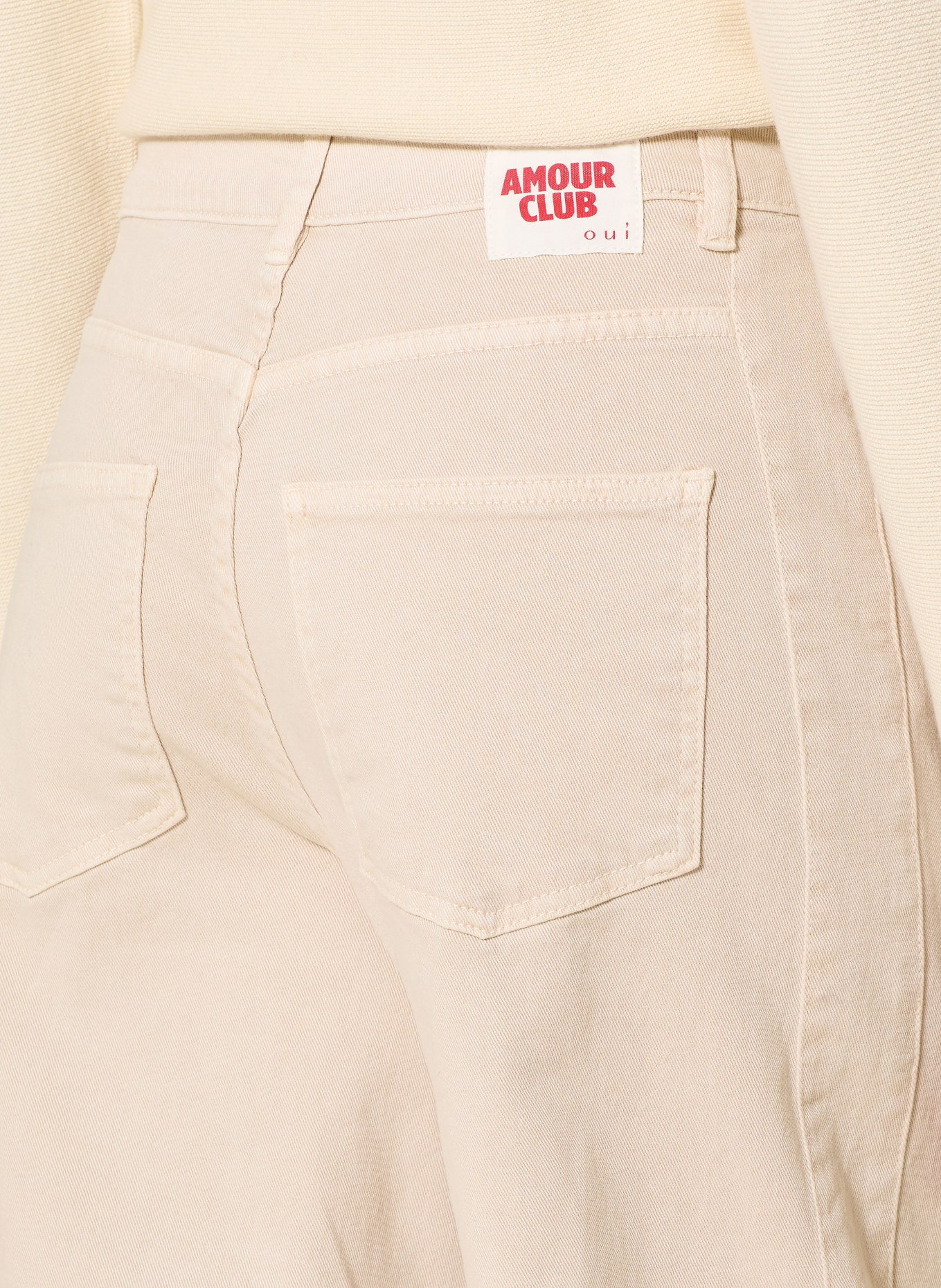 oui Barrel Jeans: 1136 offwhite