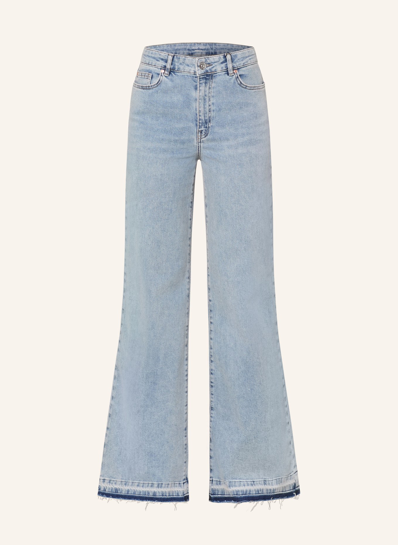 oui Wide-leg jeans: 5300 BLUE DENIM