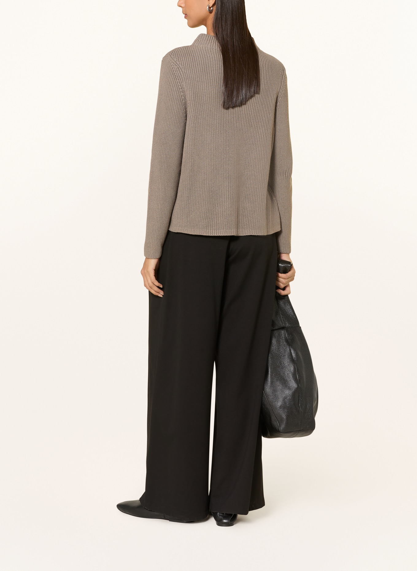 oui sweter: SZAROBRĄZOWY