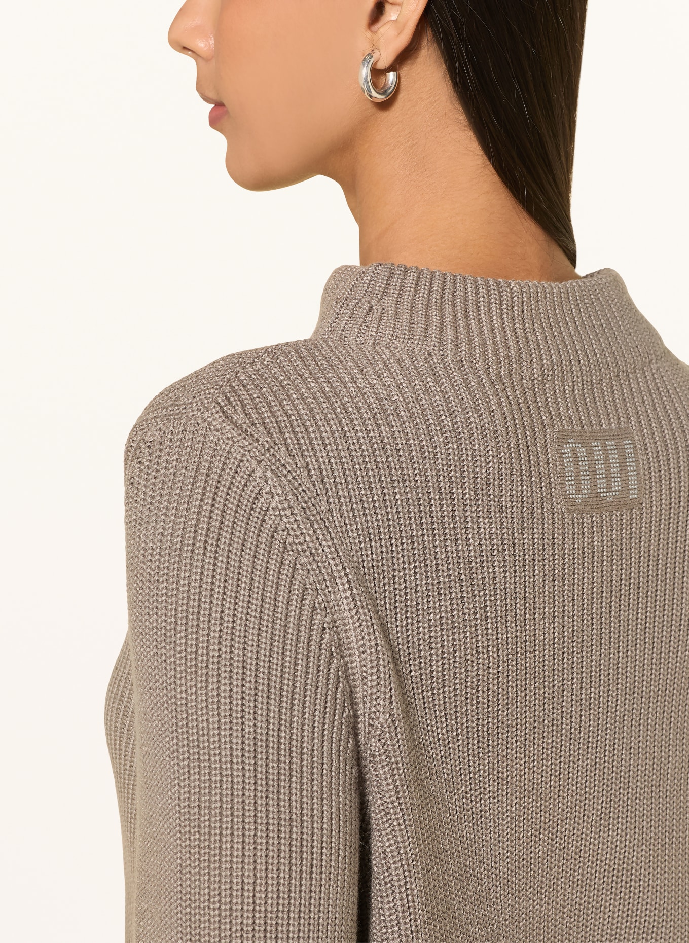 oui sweter: SZAROBRĄZOWY