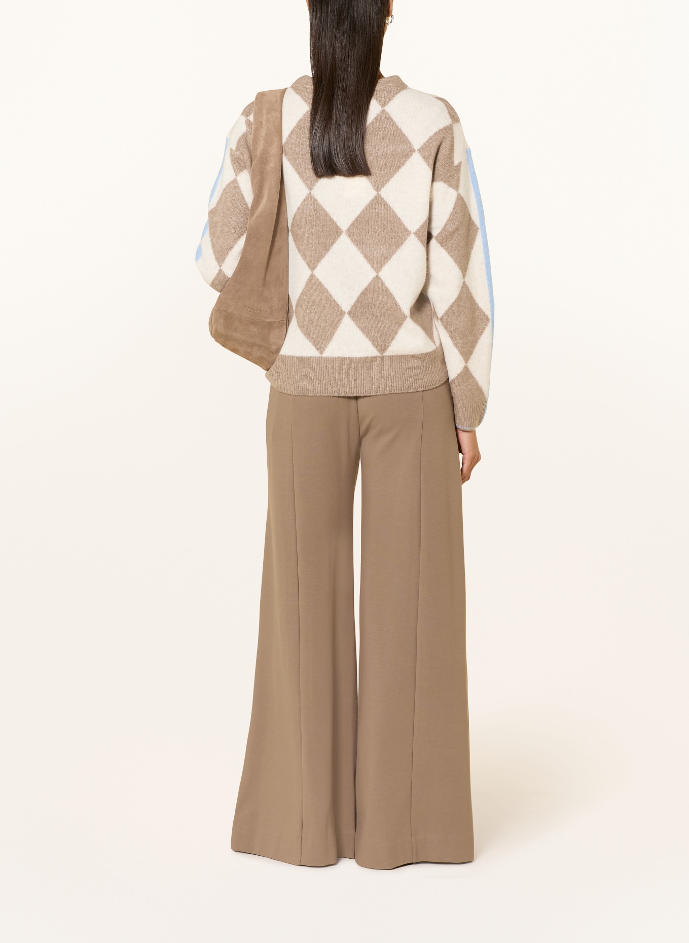 oui Pullover: TAUPE / ECRU