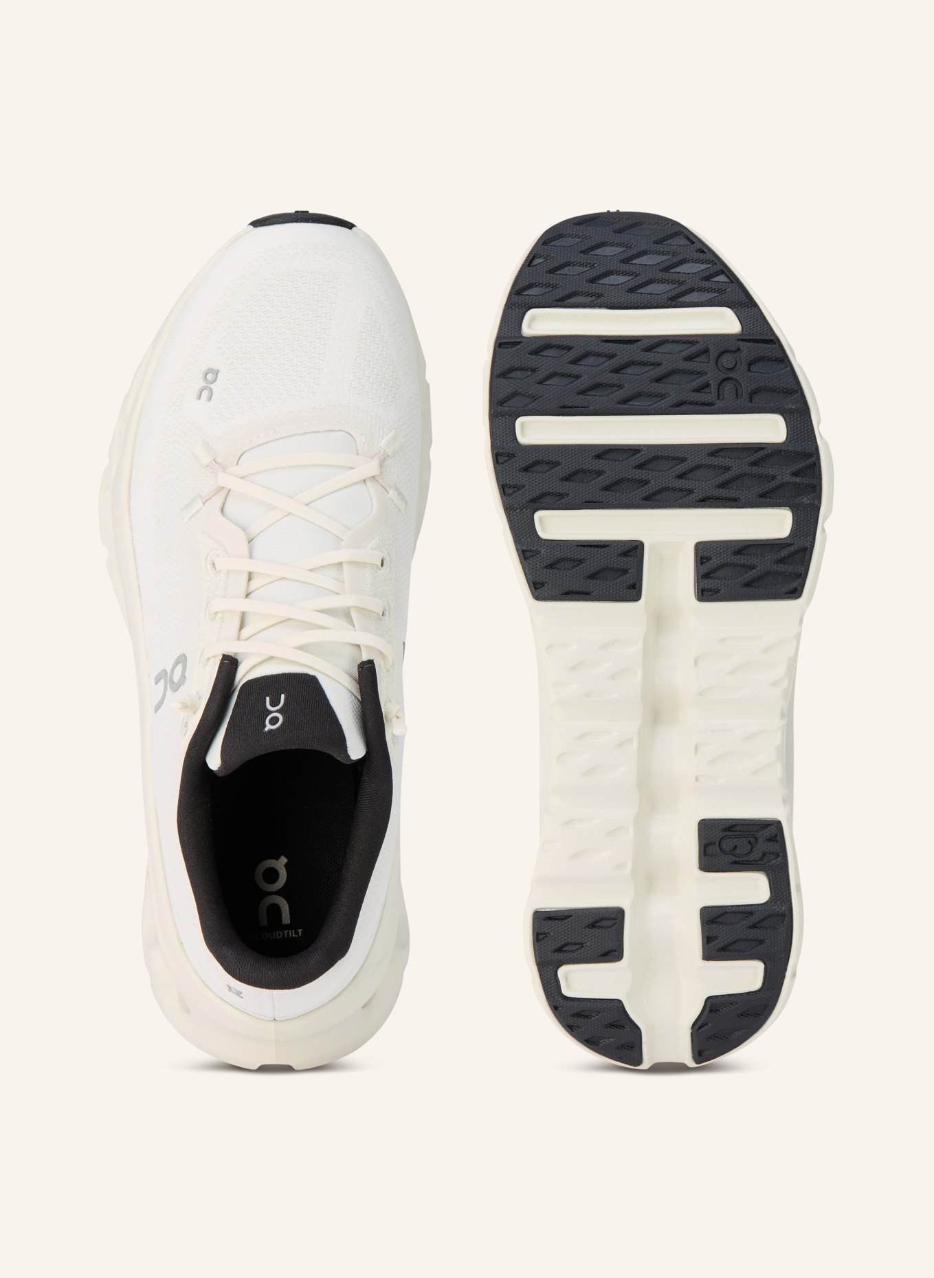 On Sneakersy CLOUDTILT: BIAŁY / CZARNY