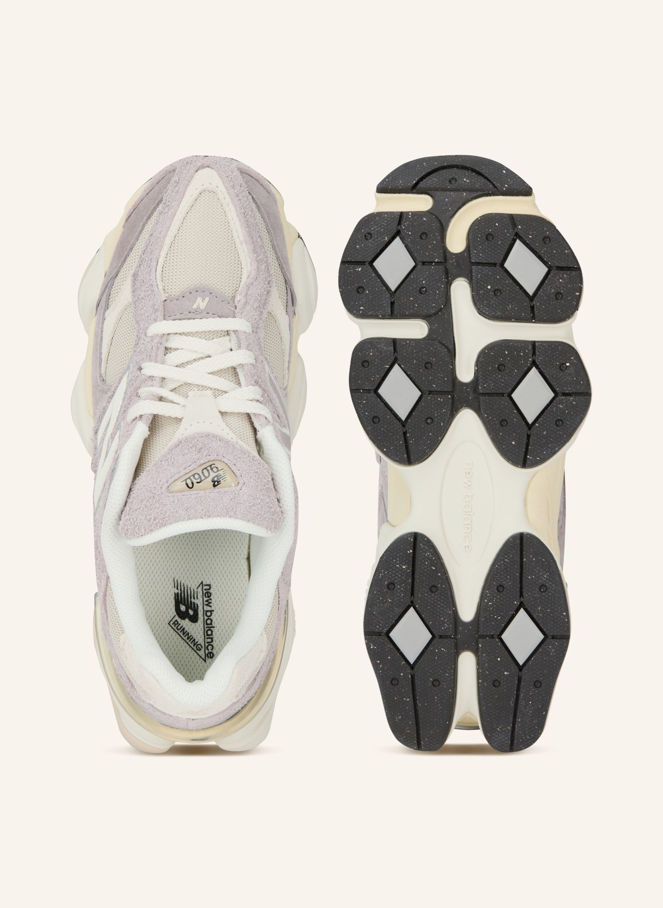 new balance Sneaker 9060: LIGHT PURPLE / ECRU / GRAY