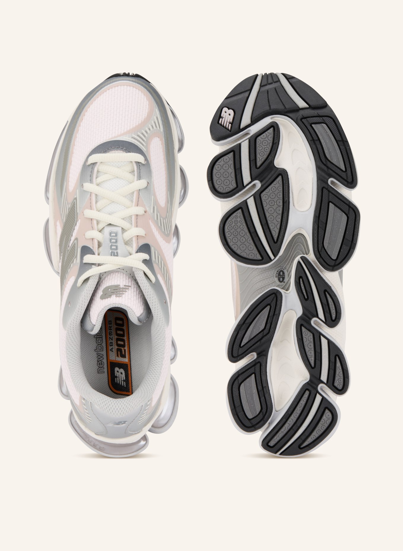 new balance Sneaker 2000: WHITE / BEIGE / GRAY