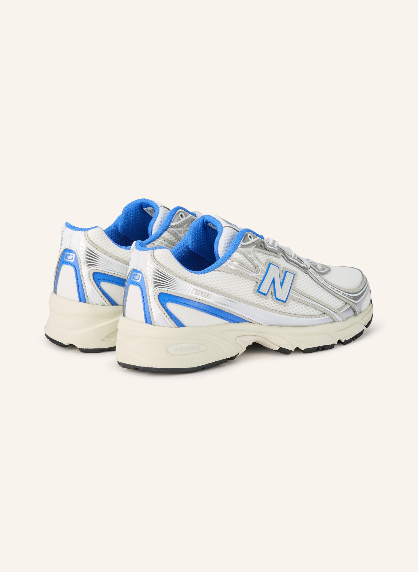new balance Sneaker 740: WHITE / SILVER / BLUE