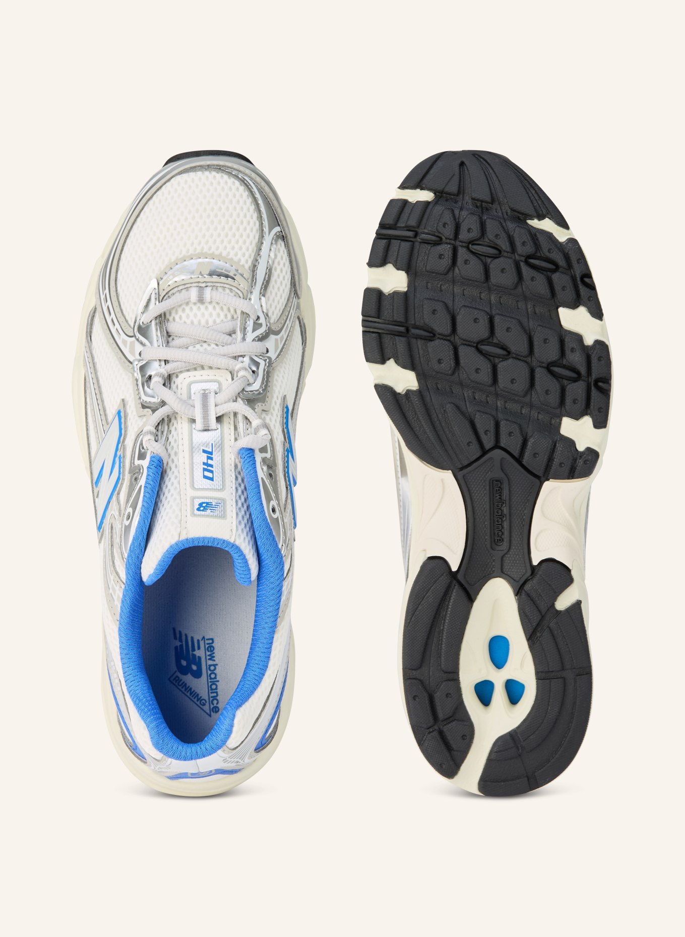 new balance Sneaker 740: WHITE / SILVER / BLUE