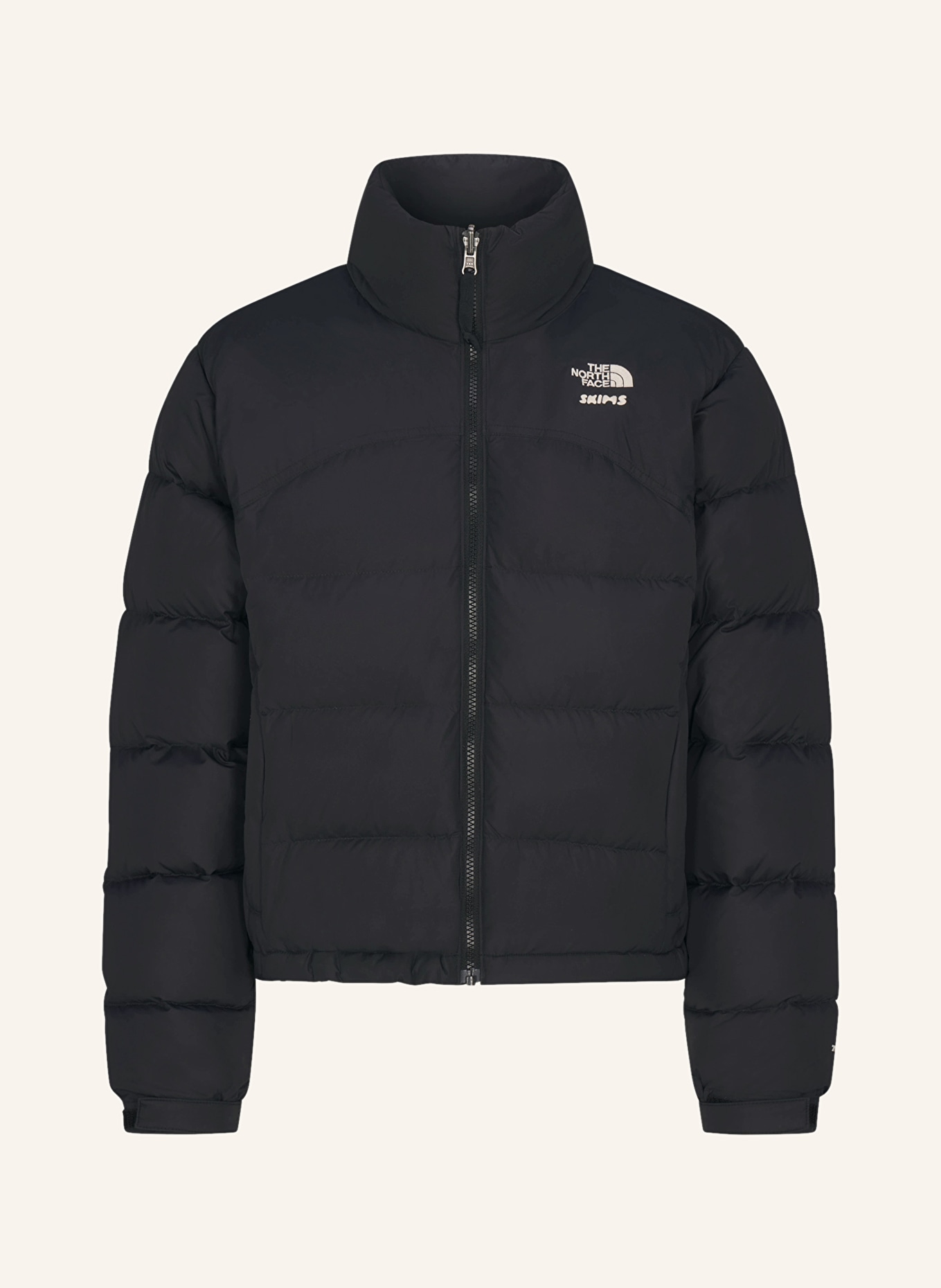 THE NORTH FACE x SKIMS TNF X PROJECT K 2000 RETRO SHRUNKEN NUPTSE down jacket: I3X SK Onyx