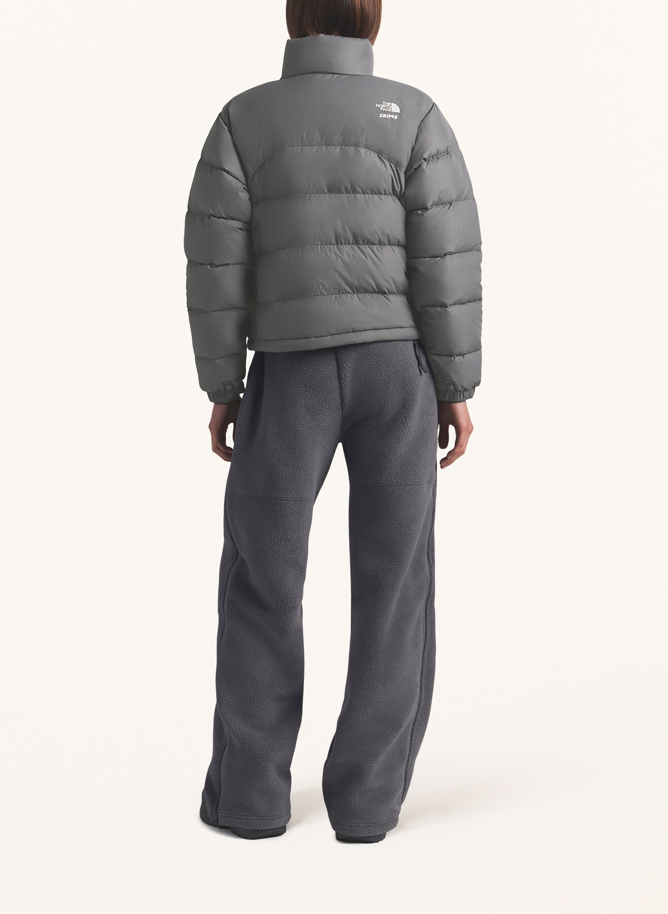 THE NORTH FACE x SKIMS TNF X PROJECT K 2000 RETRO SHRUNKEN NUPTSE down jacket: T8L SK Gunmetal