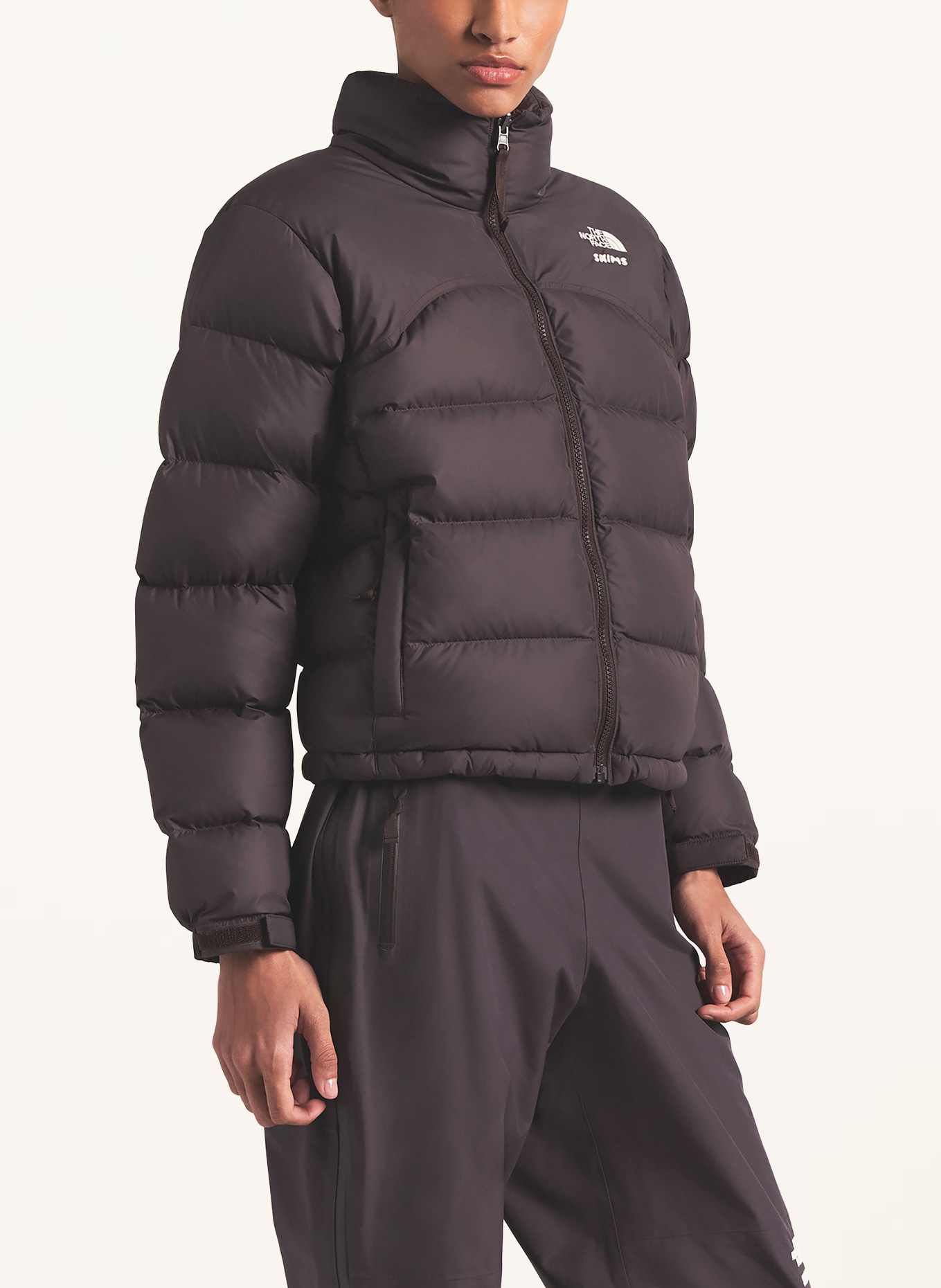 THE NORTH FACE x SKIMS TNF X PROJECT K 2000 RETRO SHRUNKEN NUPTSE down jacket: T7X SK Phoenix
