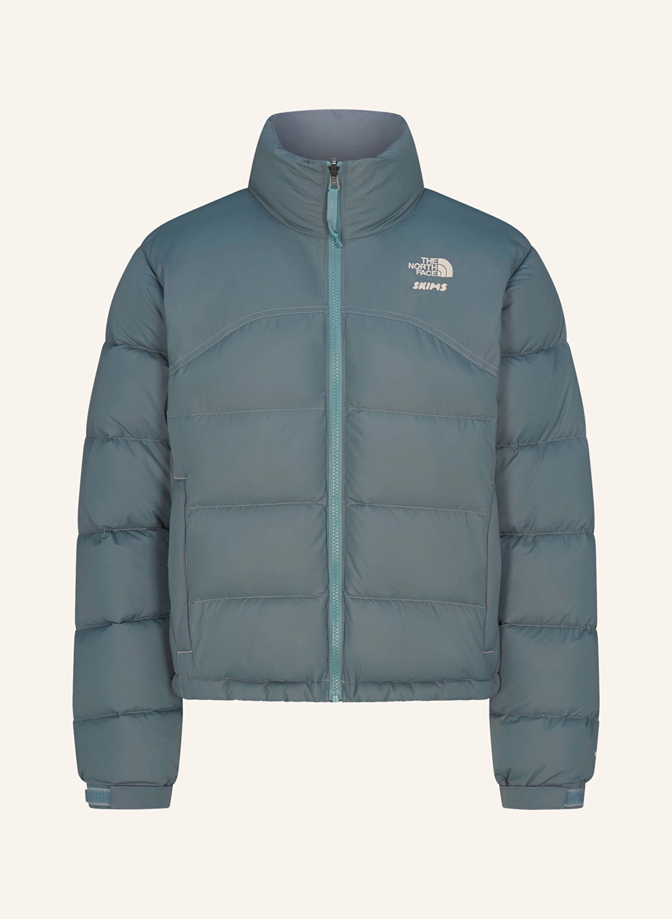 THE NORTH FACE x SKIMS Peřová bunda TNF X PROJECT K 2000 RETRO SHRUNKEN NUPTSE: T8Q SK Kyanite
