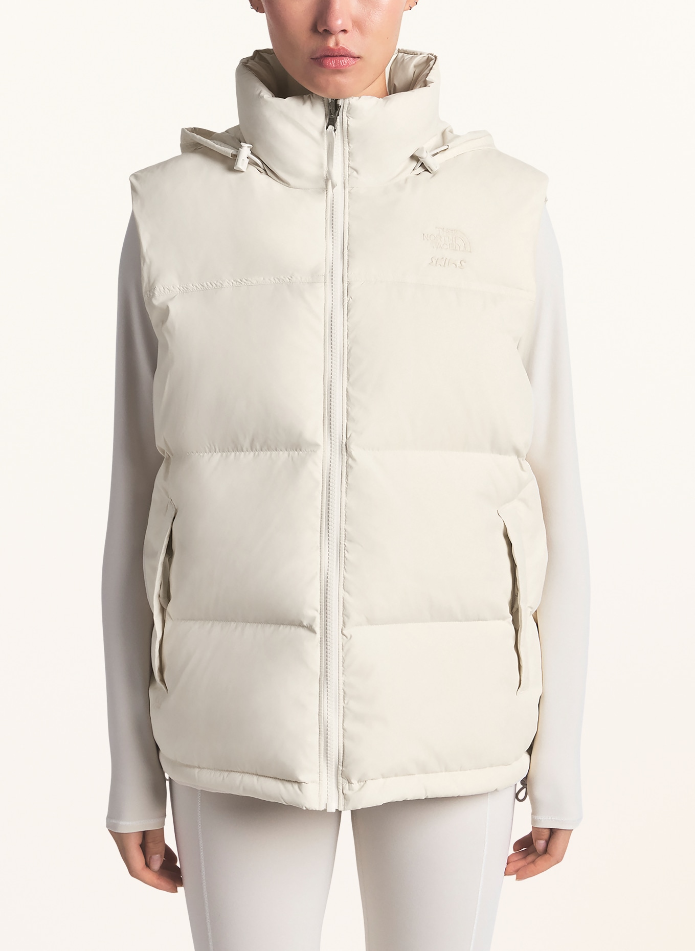 THE NORTH FACE x SKIMS TNF X PROJECT K NUPTSE down vest: I3S SK Bone