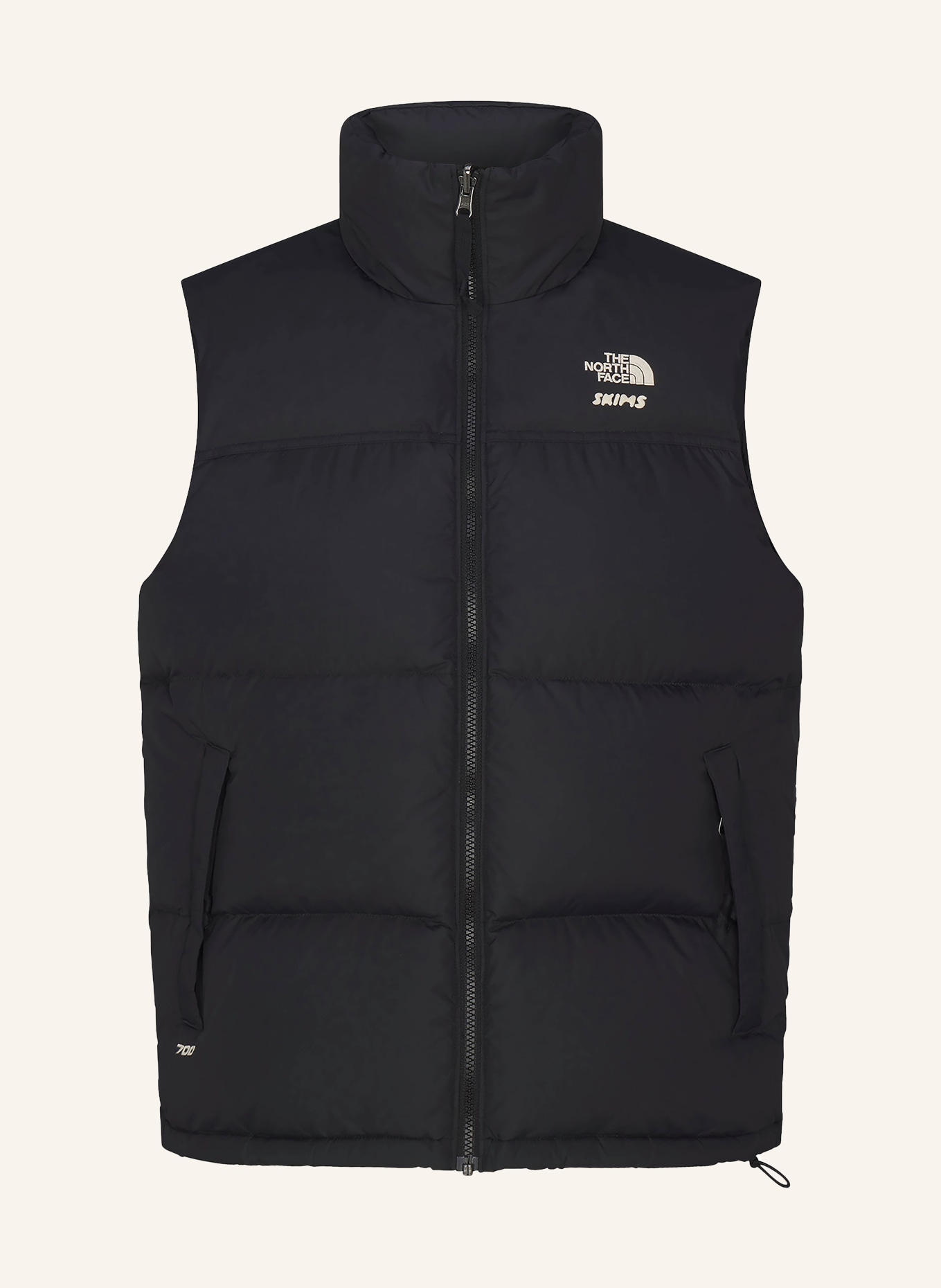 THE NORTH FACE x SKIMS TNF X PROJECT K NUPTSE down vest: I3X SK Onyx