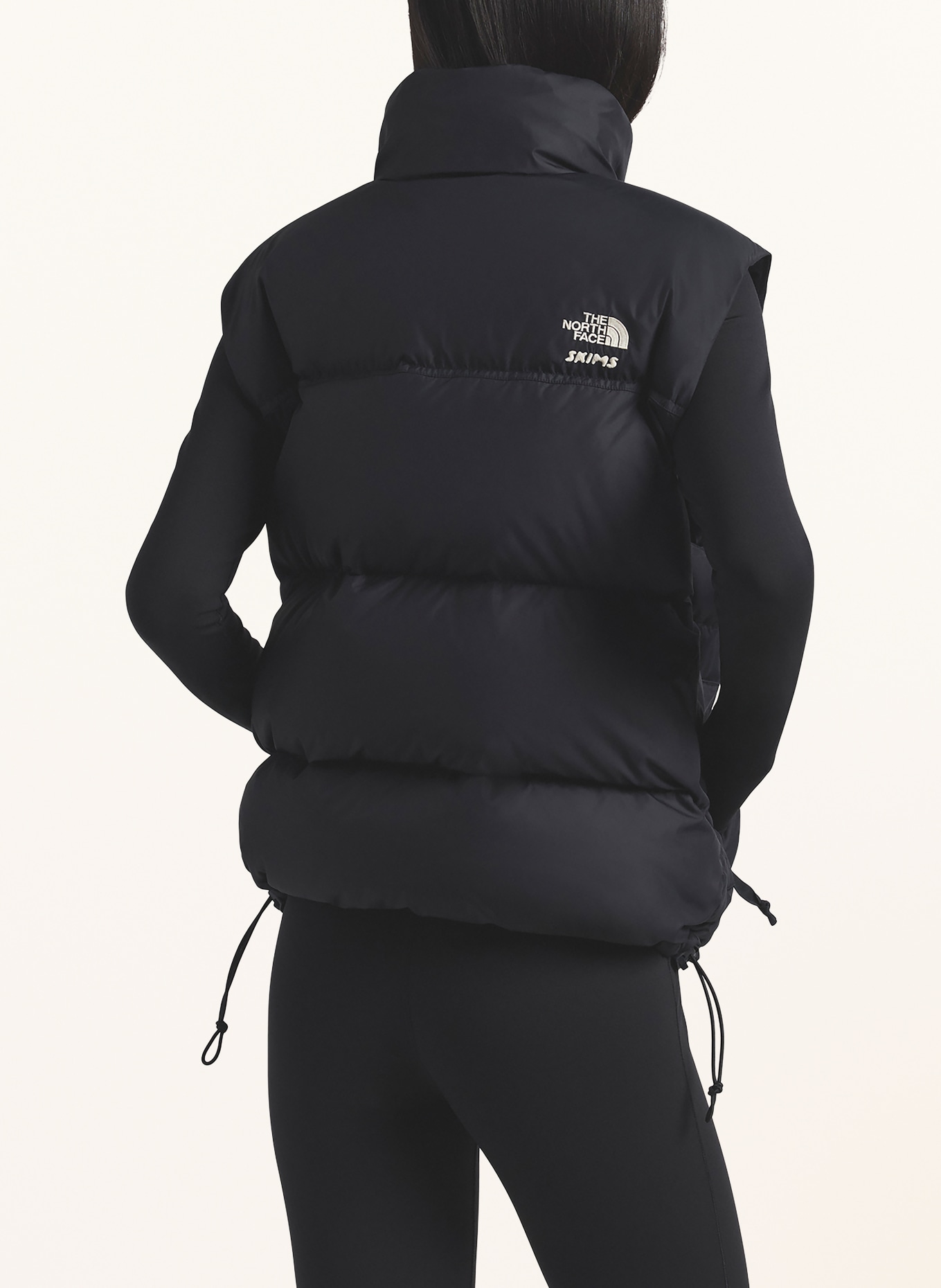 THE NORTH FACE x SKIMS TNF X PROJECT K NUPTSE down vest: I3X SK Onyx