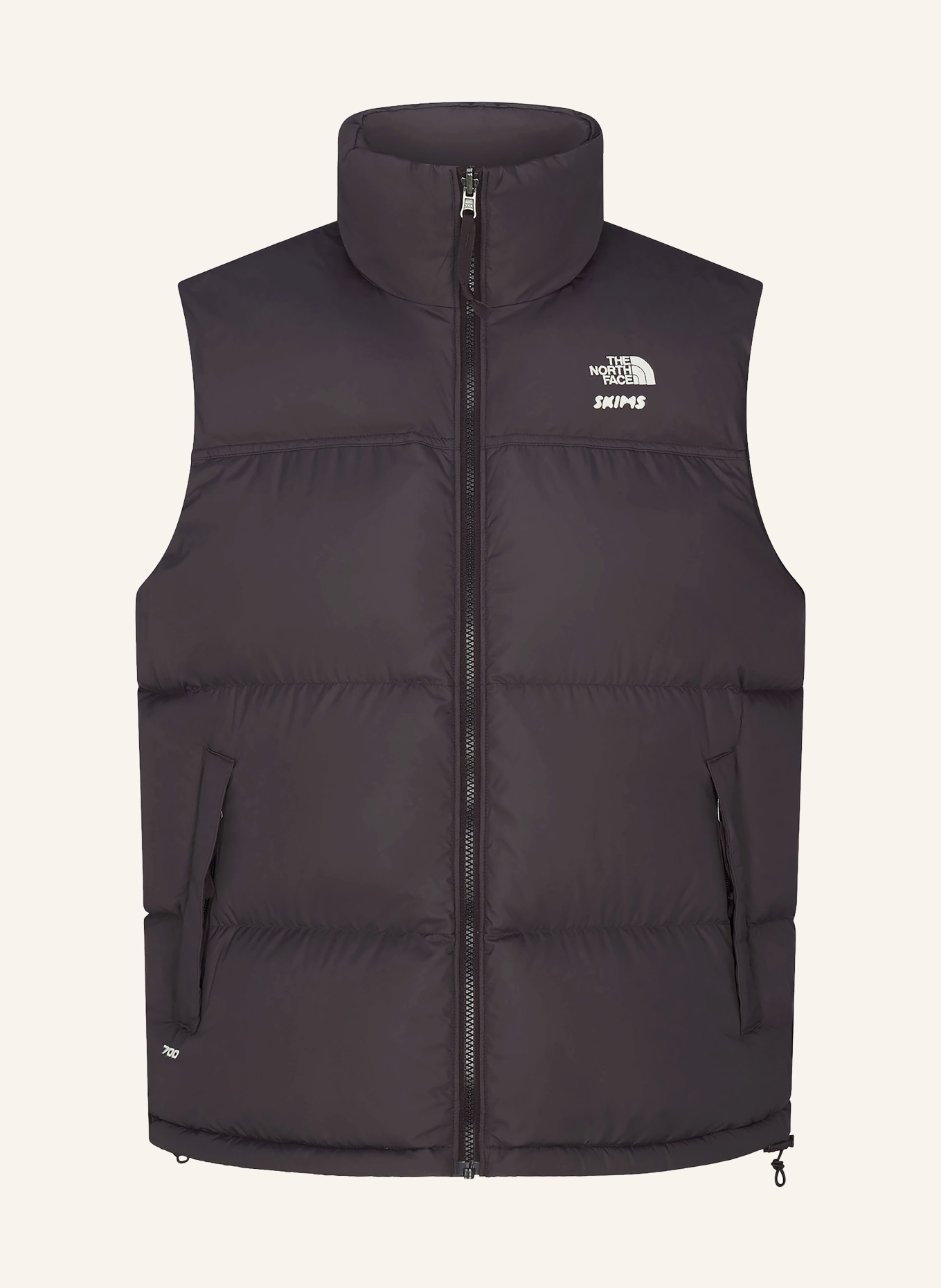 THE NORTH FACE x SKIMS TNF X PROJECT K NUPTSE down vest: T7X SK Phoenix