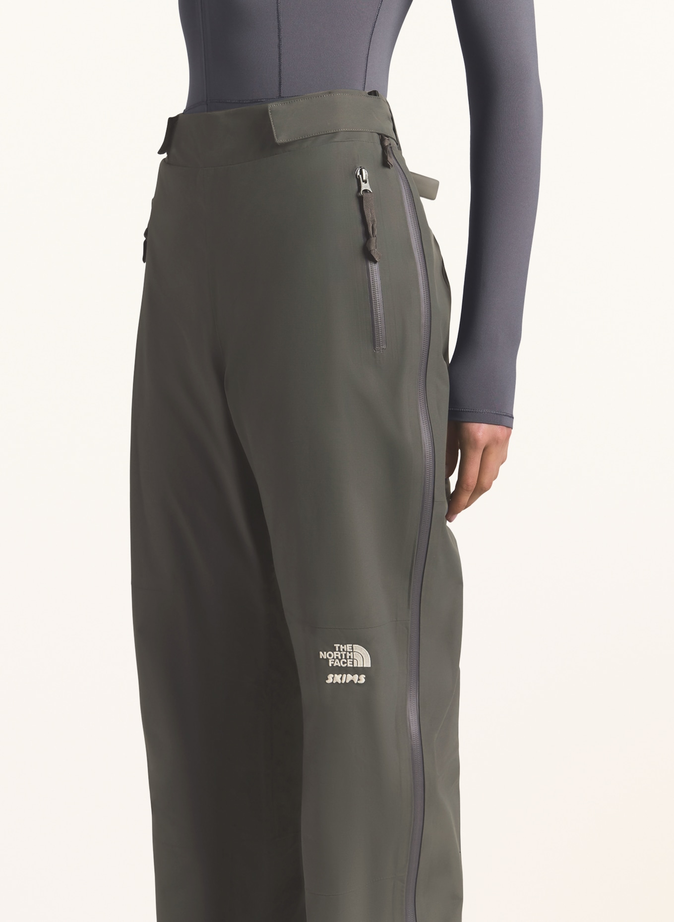 THE NORTH FACE x SKIMS Hardshellové lyžařské kalhoty TNF X PROJECT K: T8L SK Gunmetal