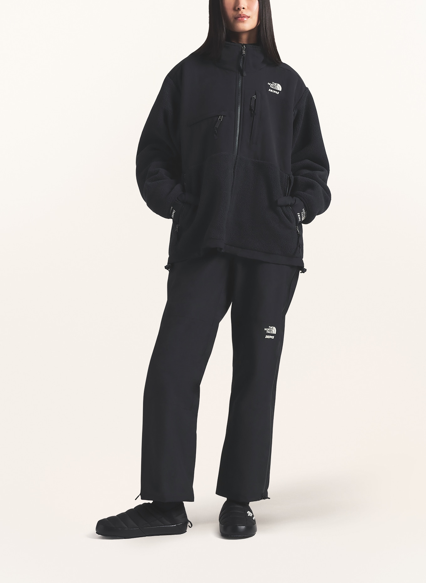 THE NORTH FACE x SKIMS TNF X PROJECT K 1995 RETRO DENALI fleece jacket: I3X SK Onyx