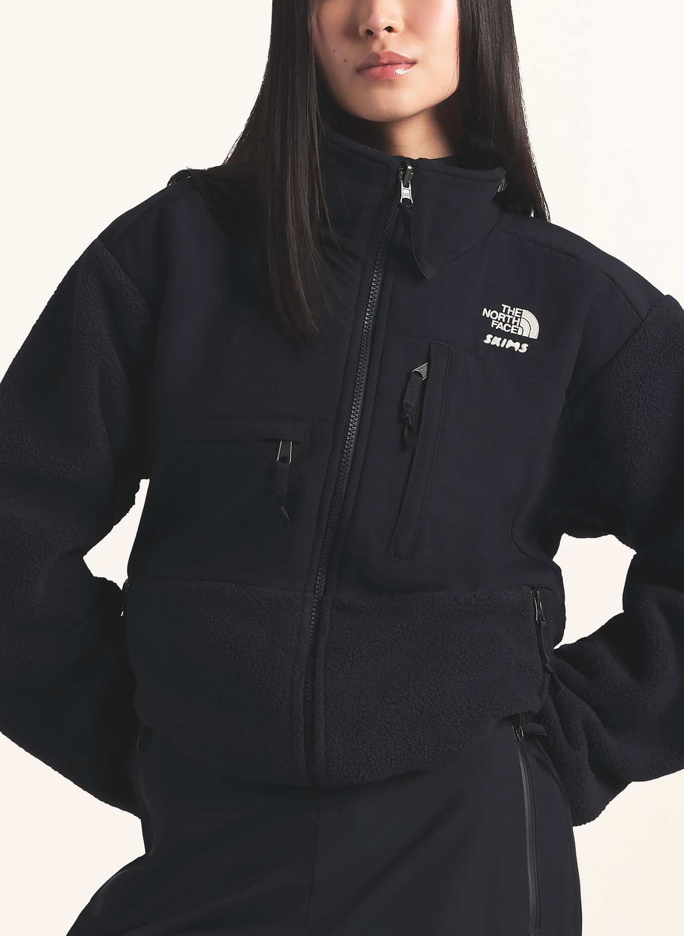 THE NORTH FACE x SKIMS TNF X PROJECT K 1995 RETRO DENALI fleece jacket: I3X SK Onyx