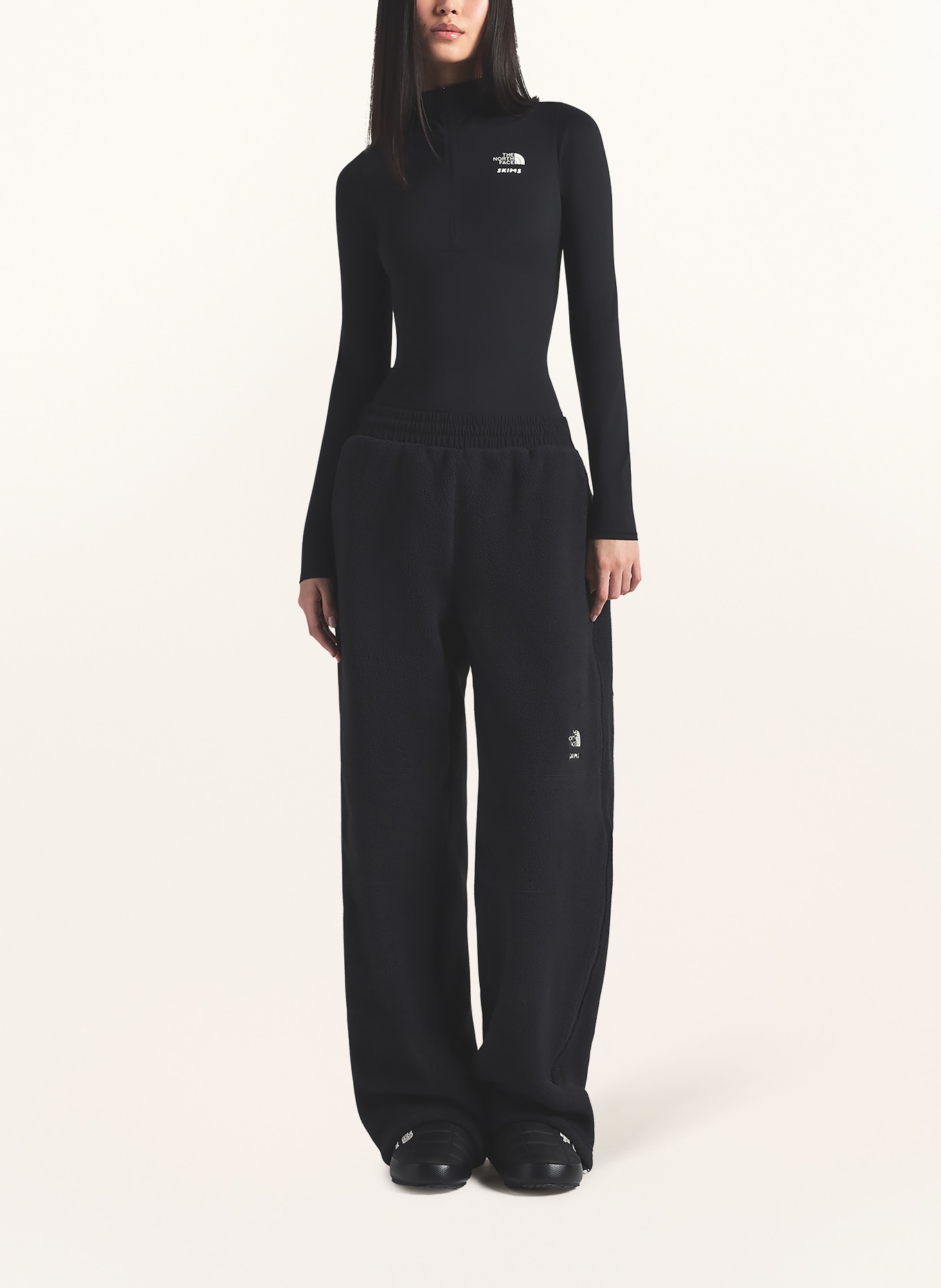 THE NORTH FACE x SKIMS TNF X PROJECT K 1995 RETRO DENALI fleece pants: I3X SK Onyx