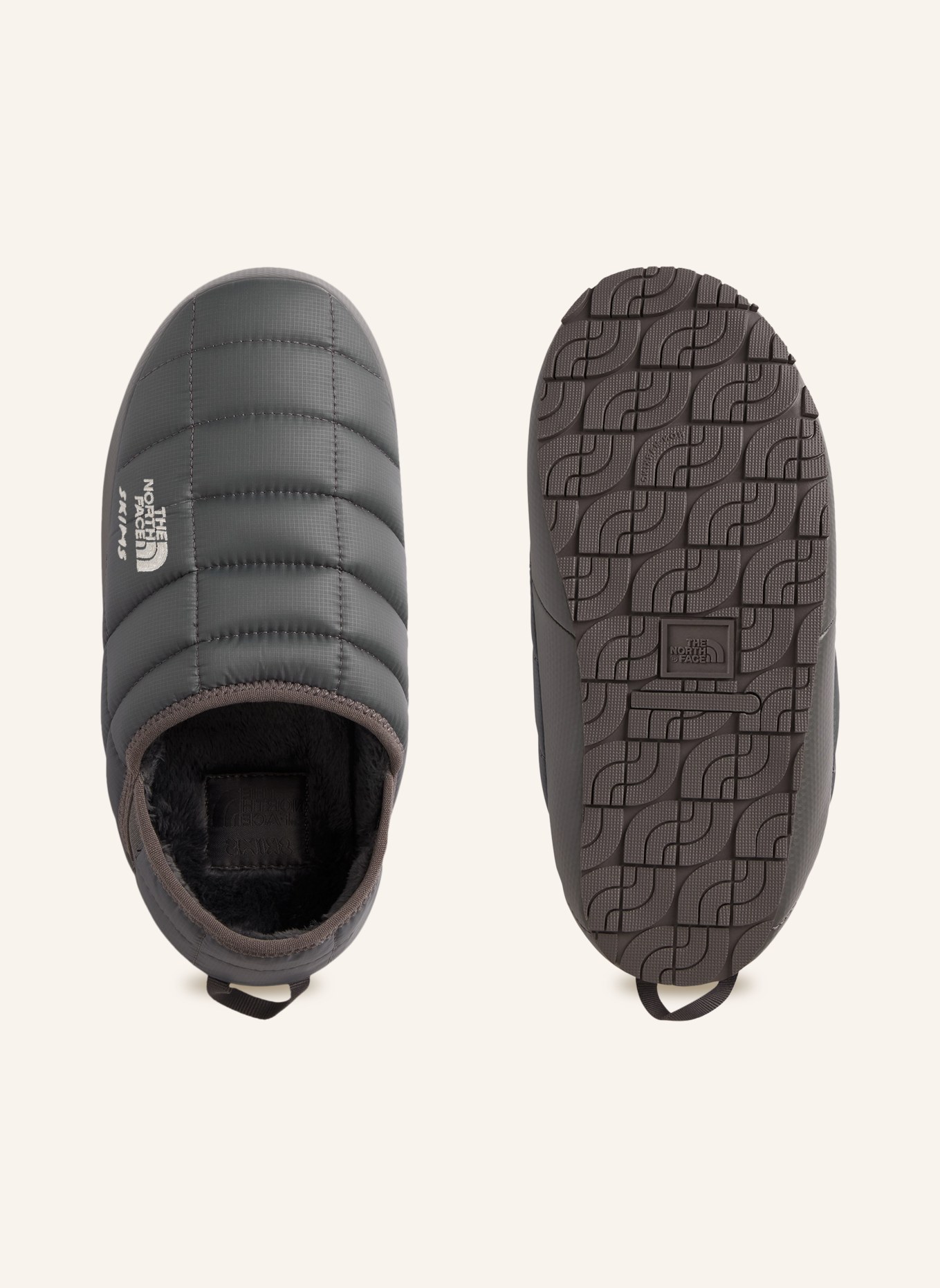 THE NORTH FACE x SKIMS THERMOBALL™ TRACTION slippers: T8M SK Gunmetal-SK Gunmetal